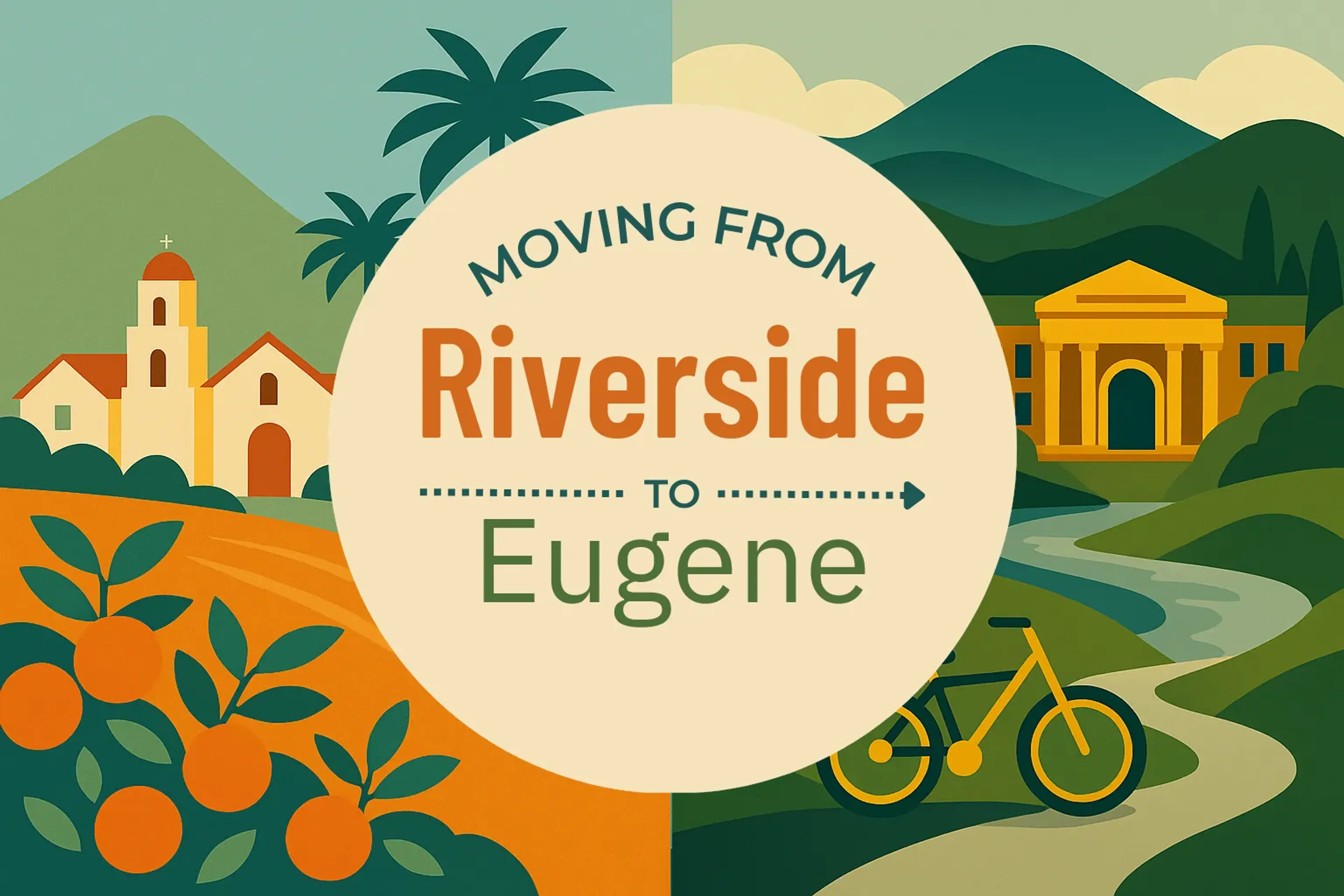 Side-by-side comparison of Riverside to Eugene moving companies