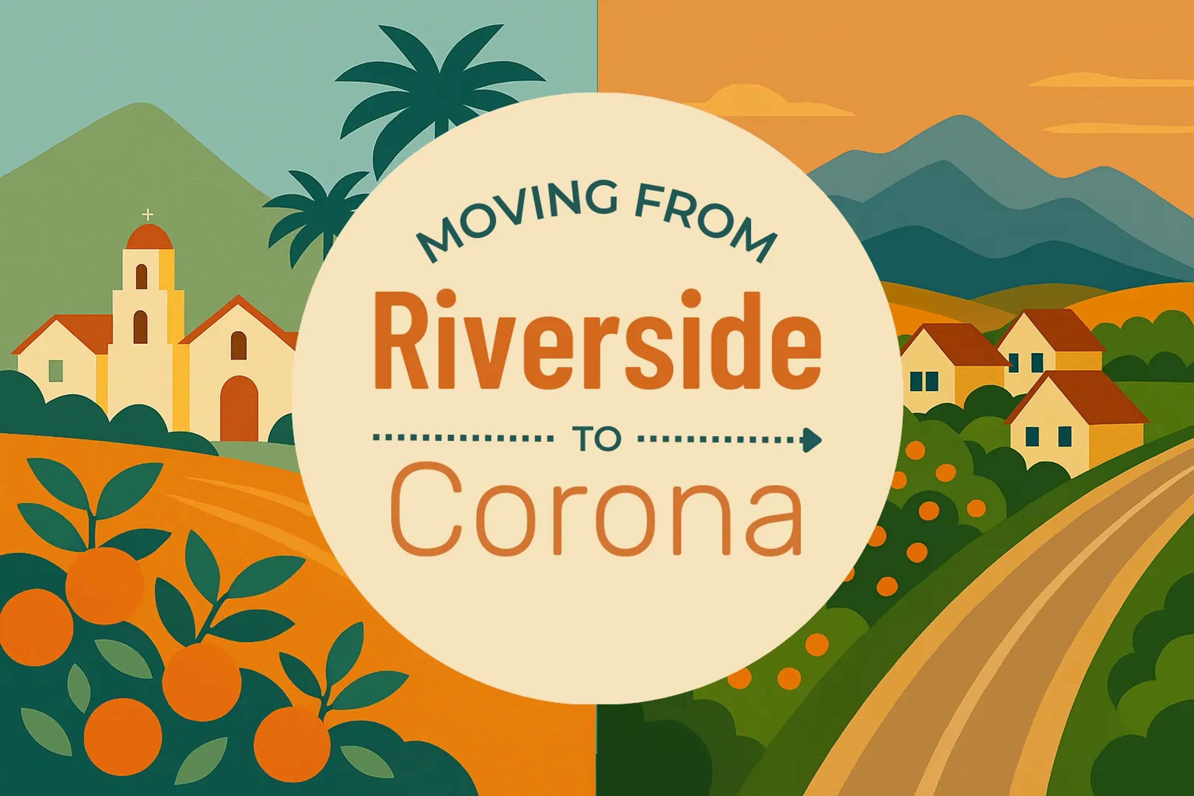 Side-by-side comparison of Riverside to Corona moving companies