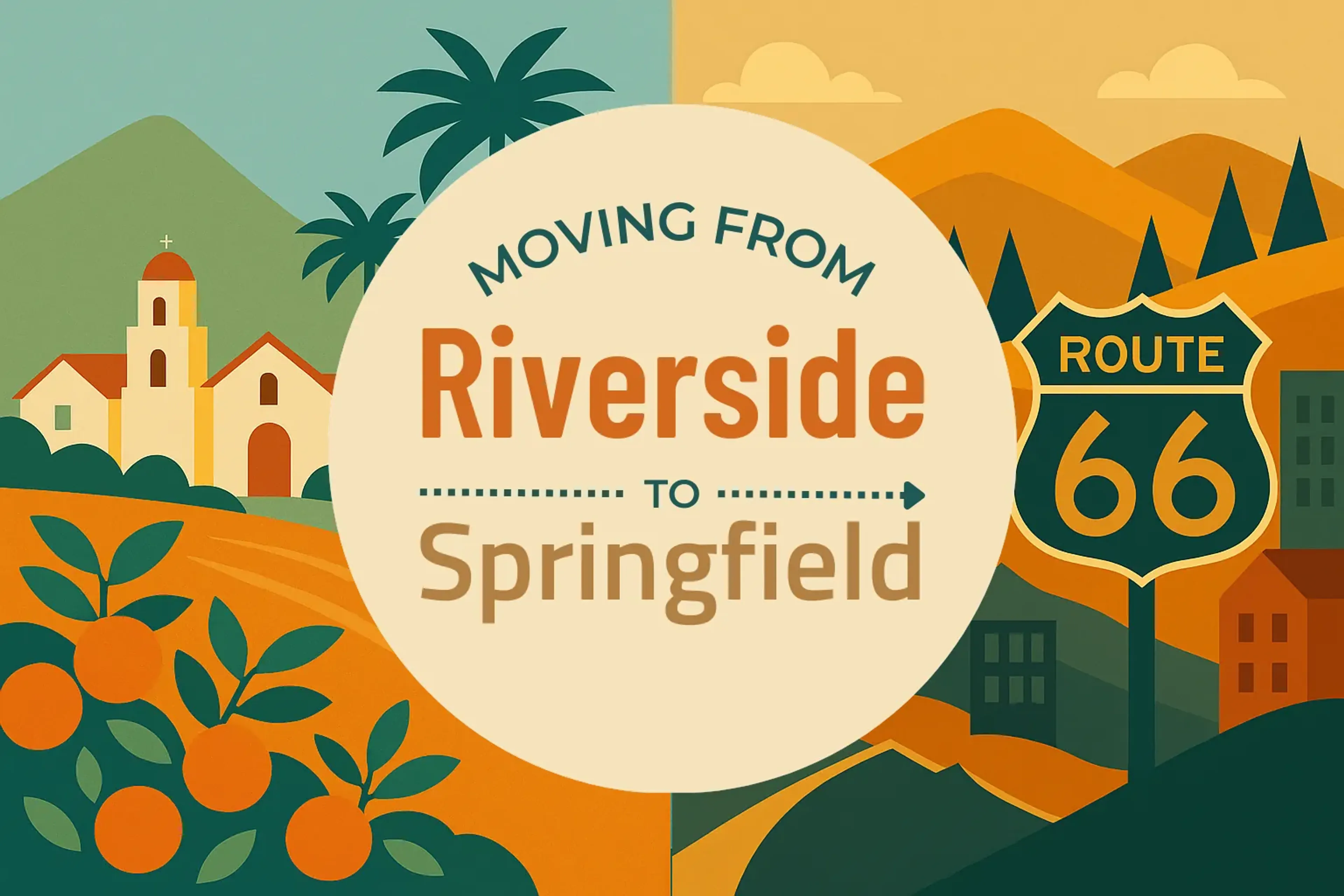 Side-by-side comparison of Riverside to Springfield moving companies