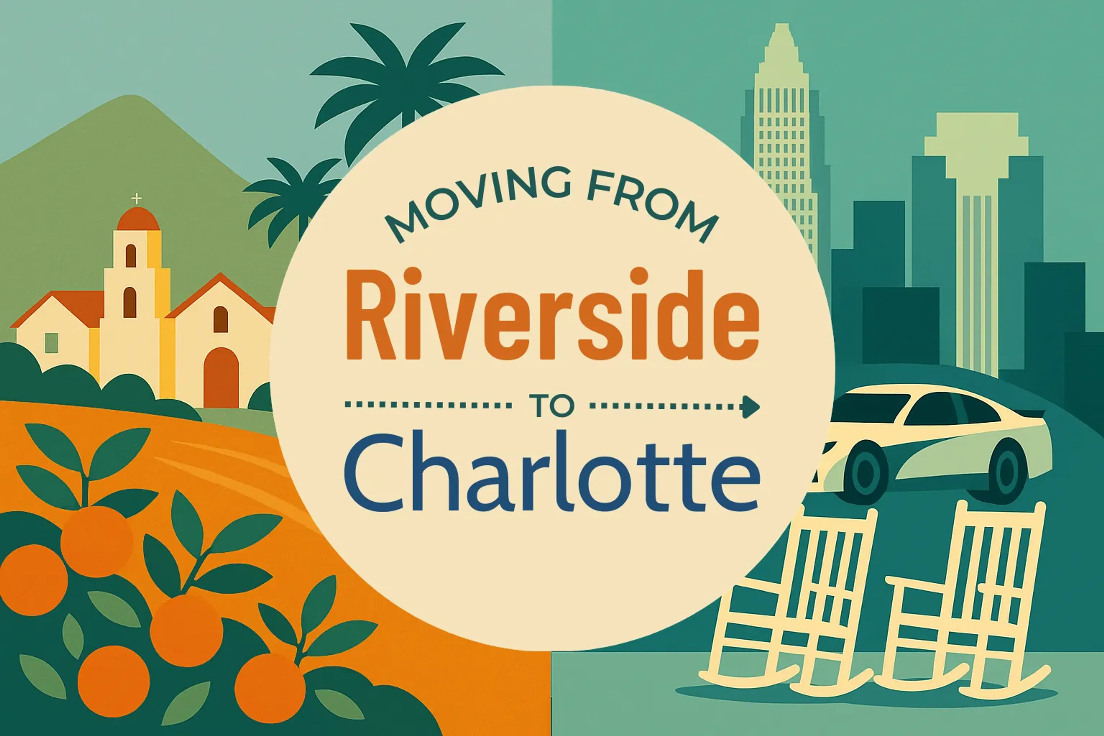 Side-by-side comparison of Riverside to Charlotte moving companies
