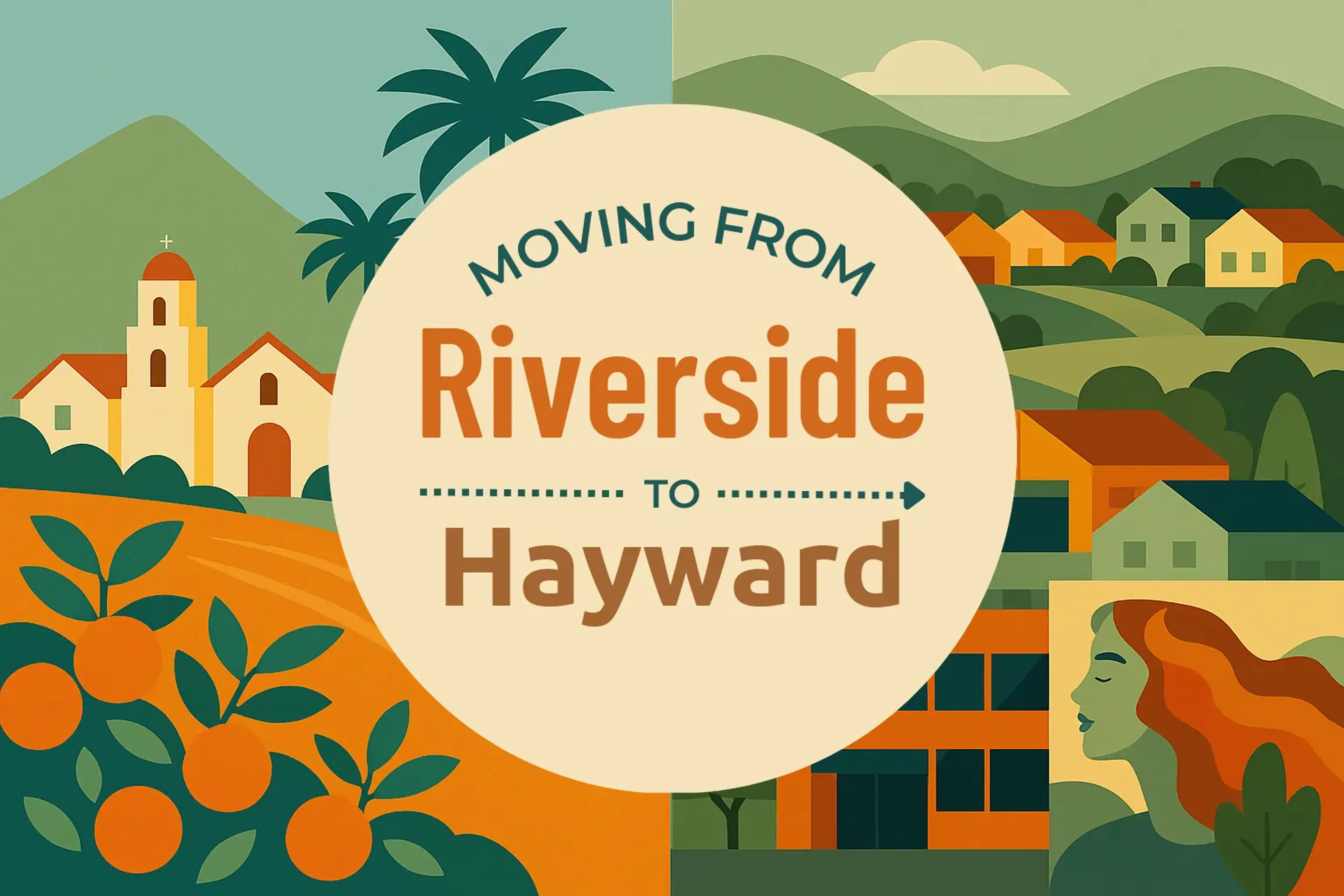Side-by-side comparison of Riverside to Hayward moving companies