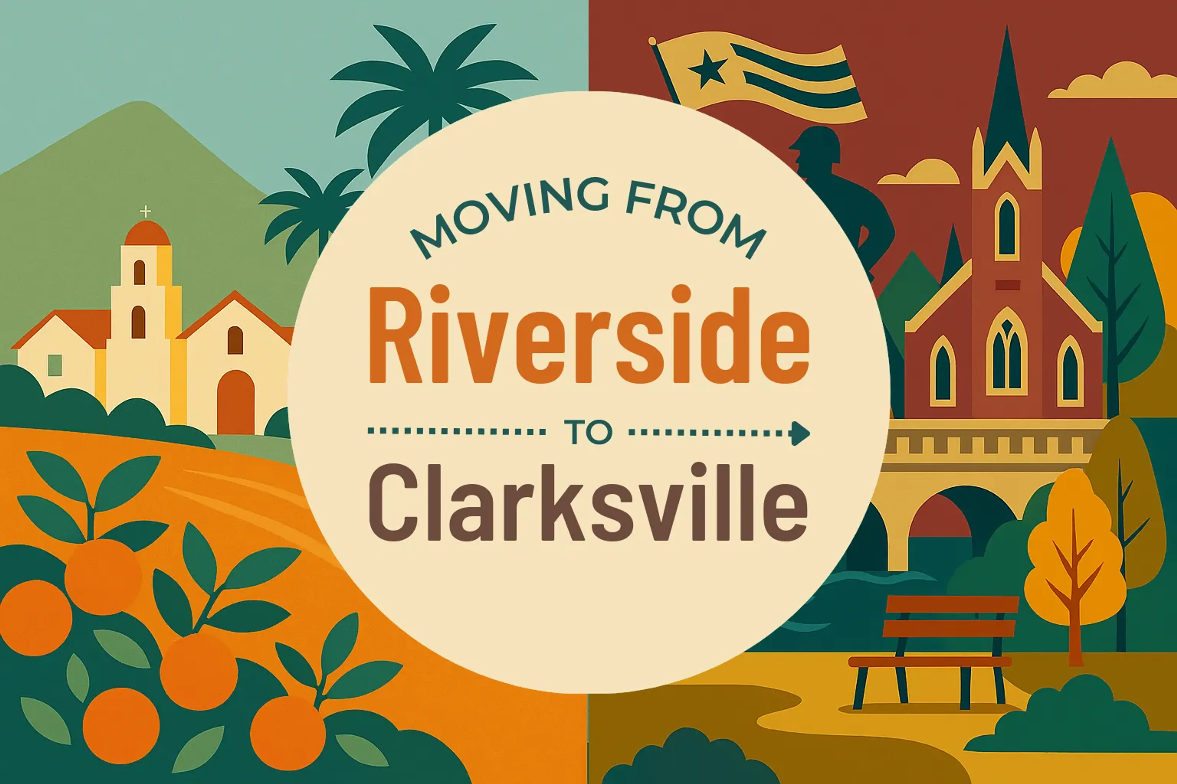 Side-by-side comparison of Riverside to Clarksville moving companies