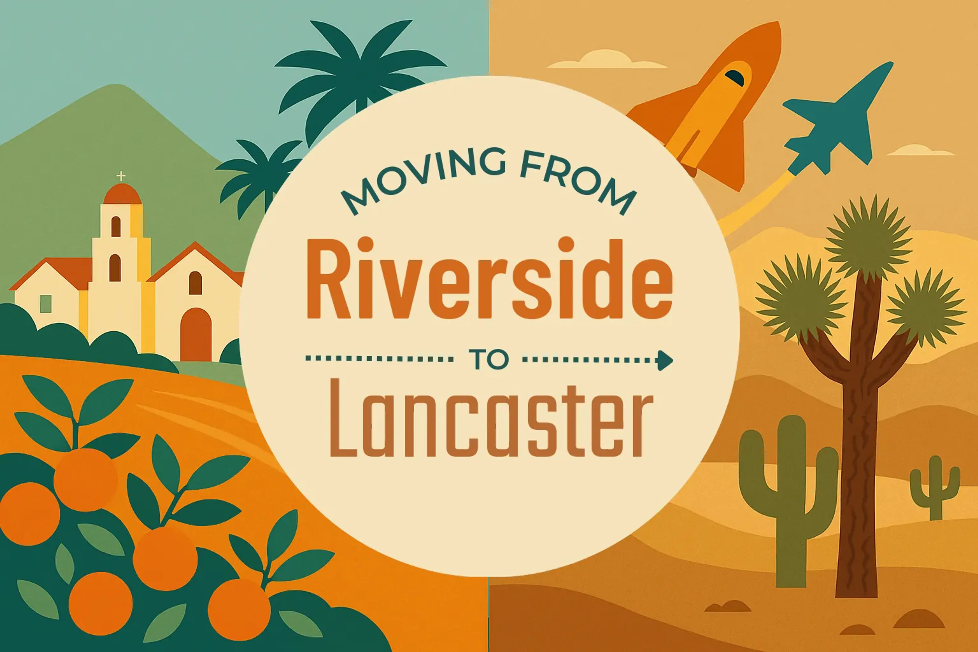 Side-by-side comparison of Riverside to Lancaster moving companies