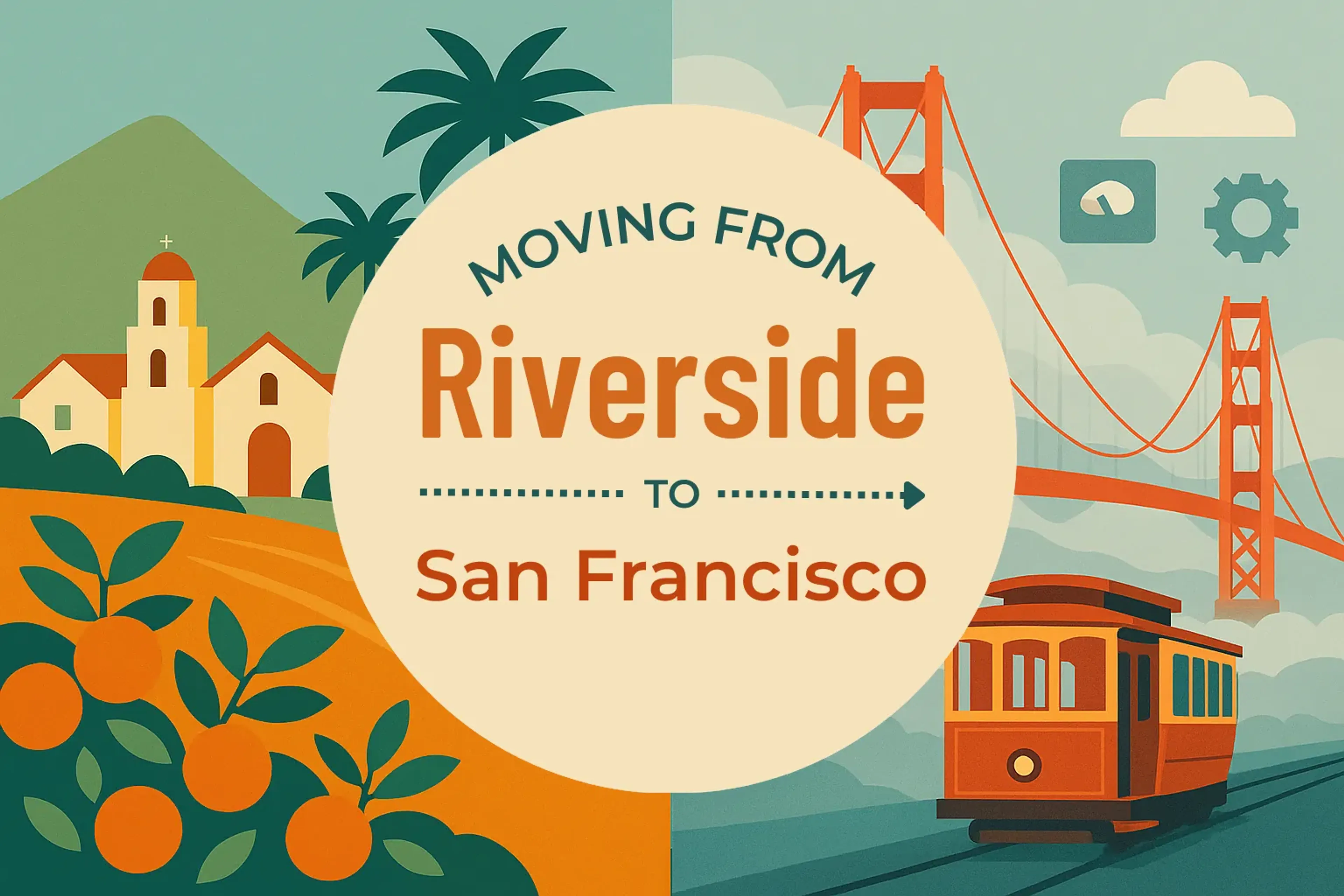 Side-by-side comparison of Riverside to San Francisco moving companies