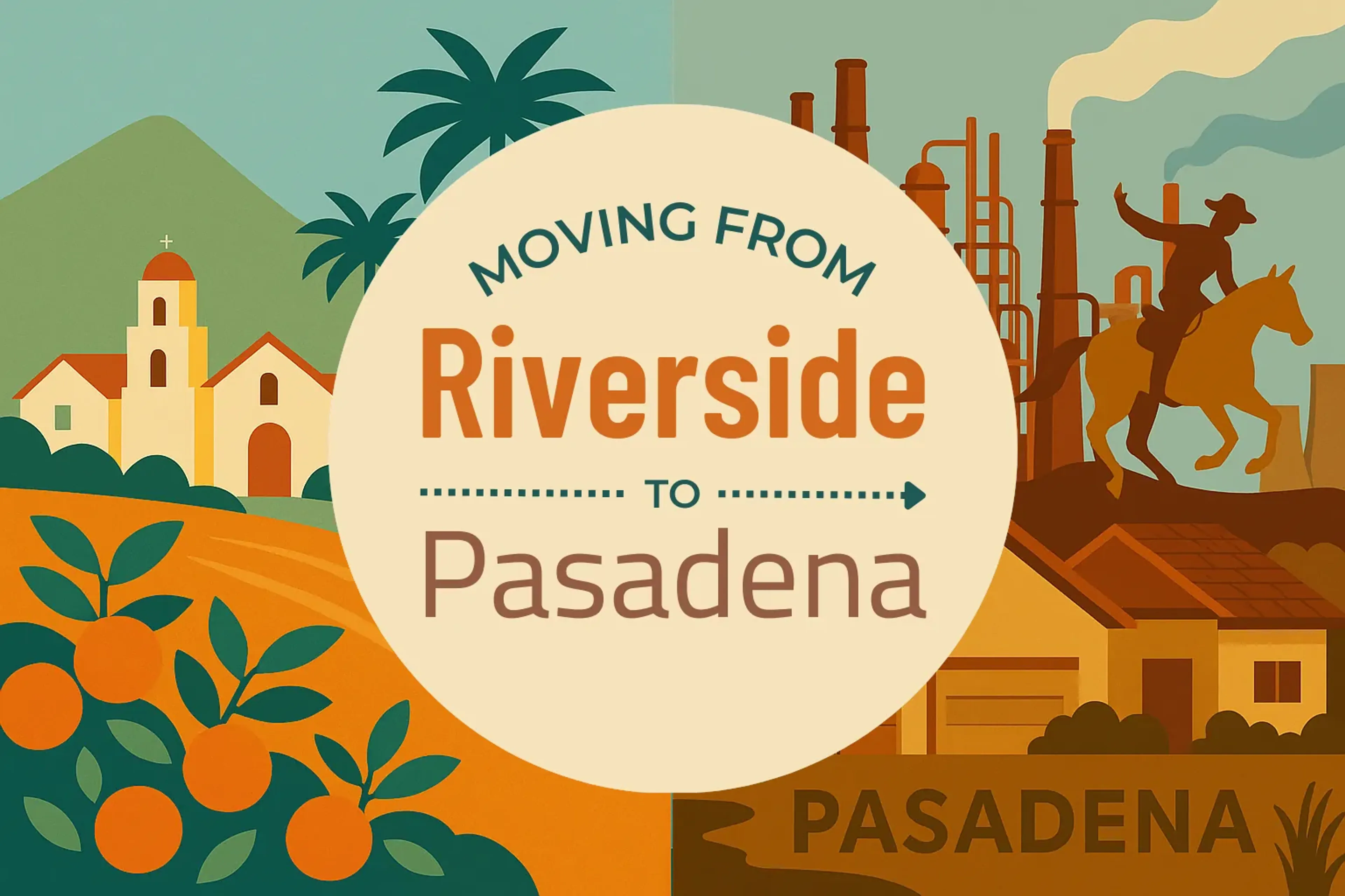 Side-by-side comparison of Riverside to Pasadena moving companies