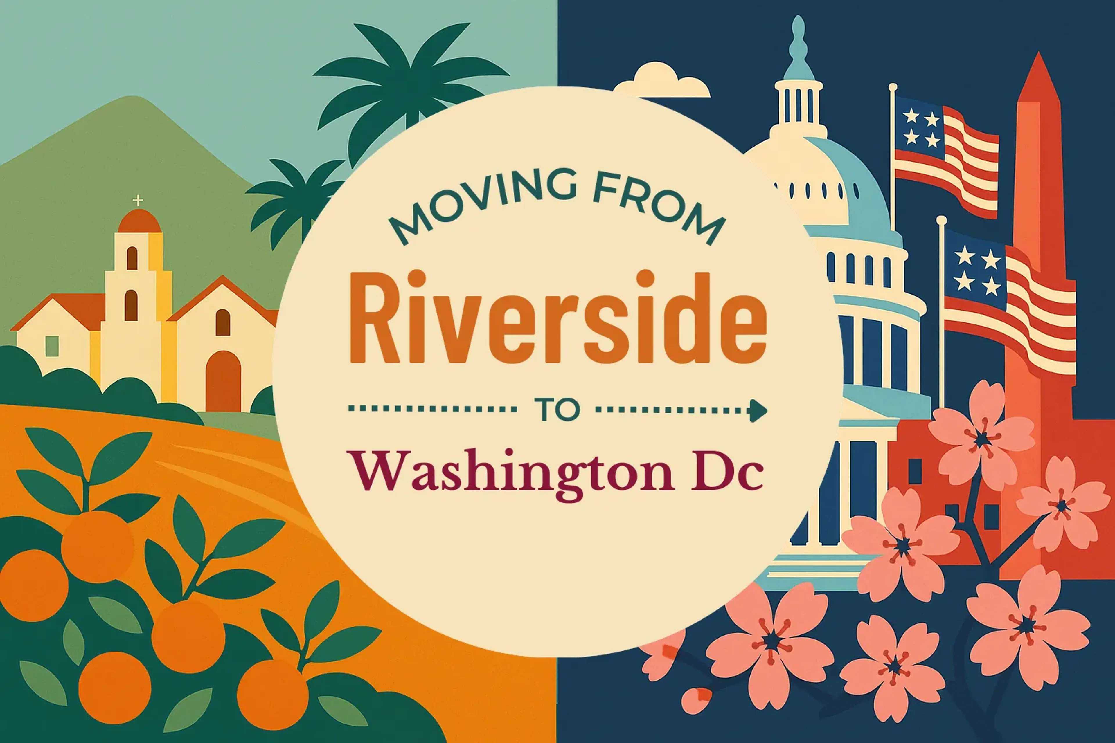 Side-by-side comparison of Riverside to Washington DC moving companies