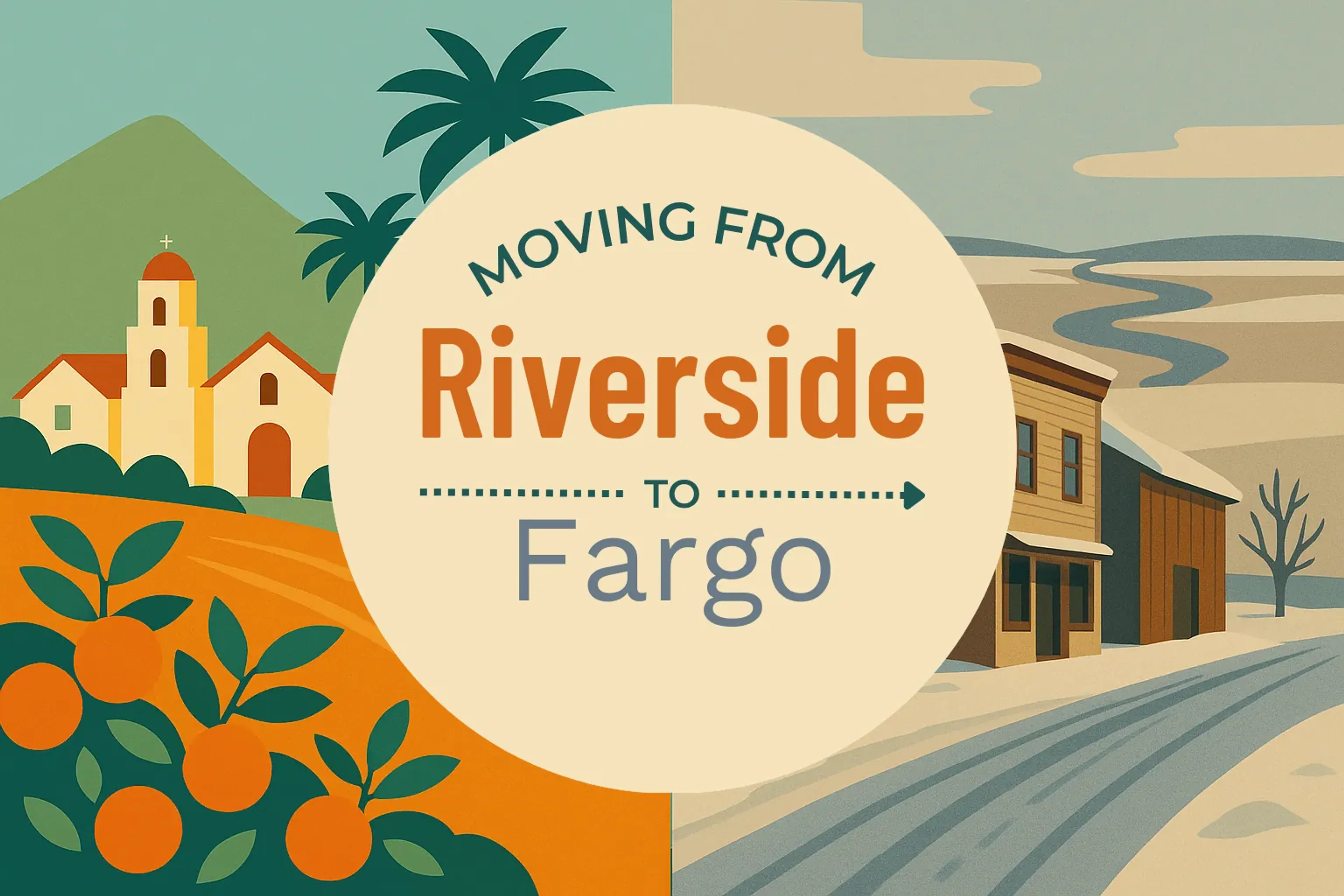 Side-by-side comparison of Riverside to Fargo moving companies