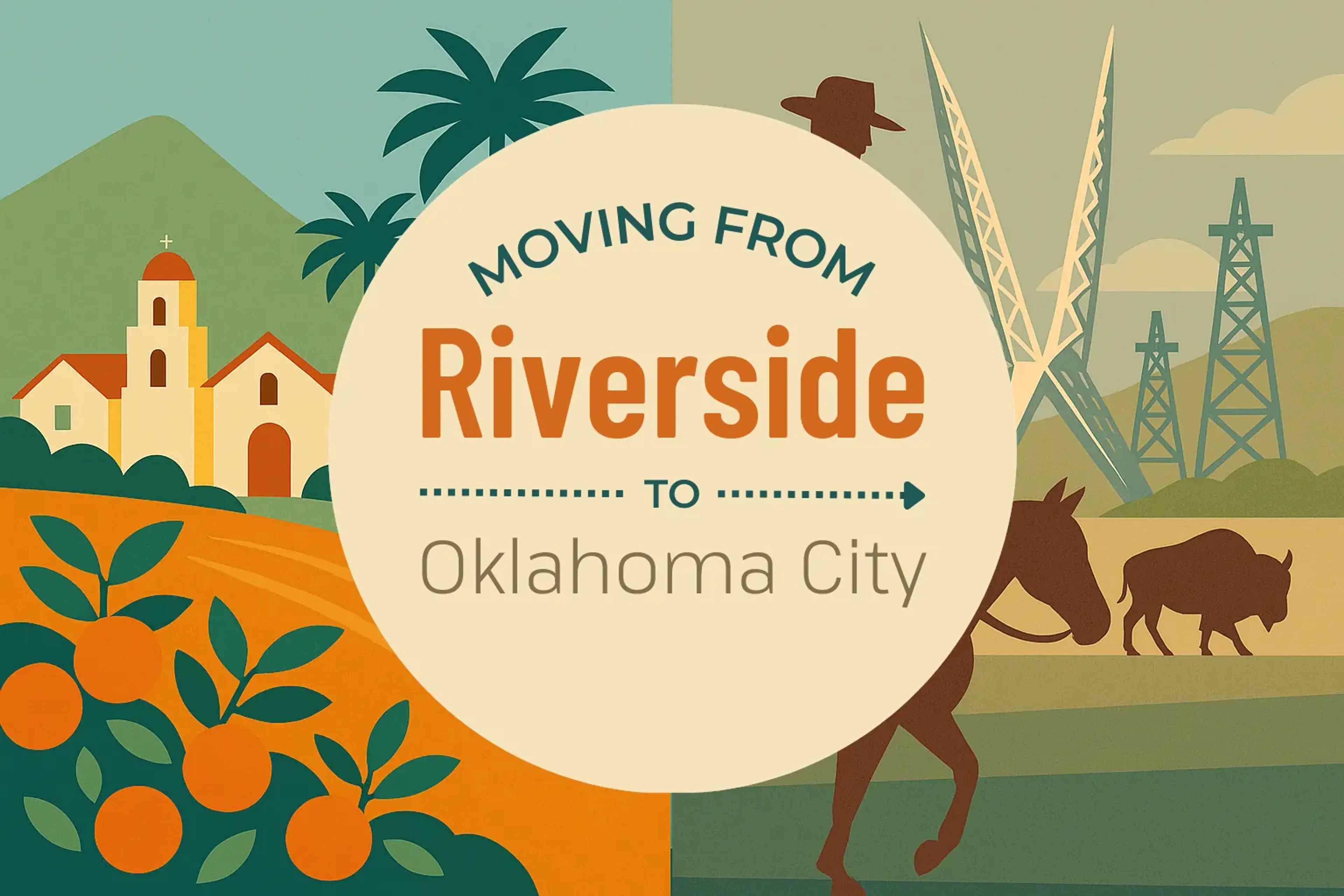 Side-by-side comparison of Riverside to Oklahoma City moving companies