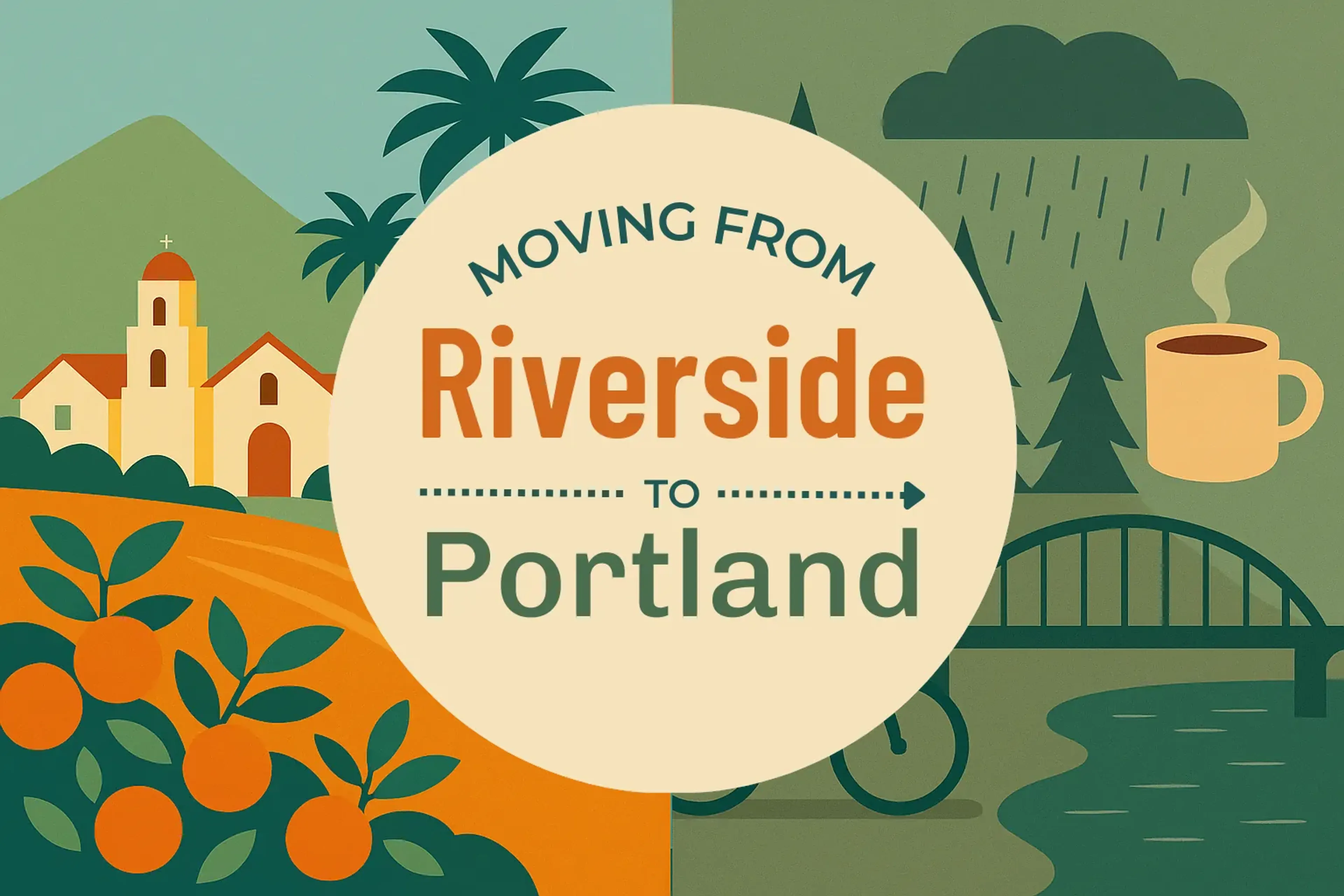 Side-by-side comparison of Riverside to Portland moving companies