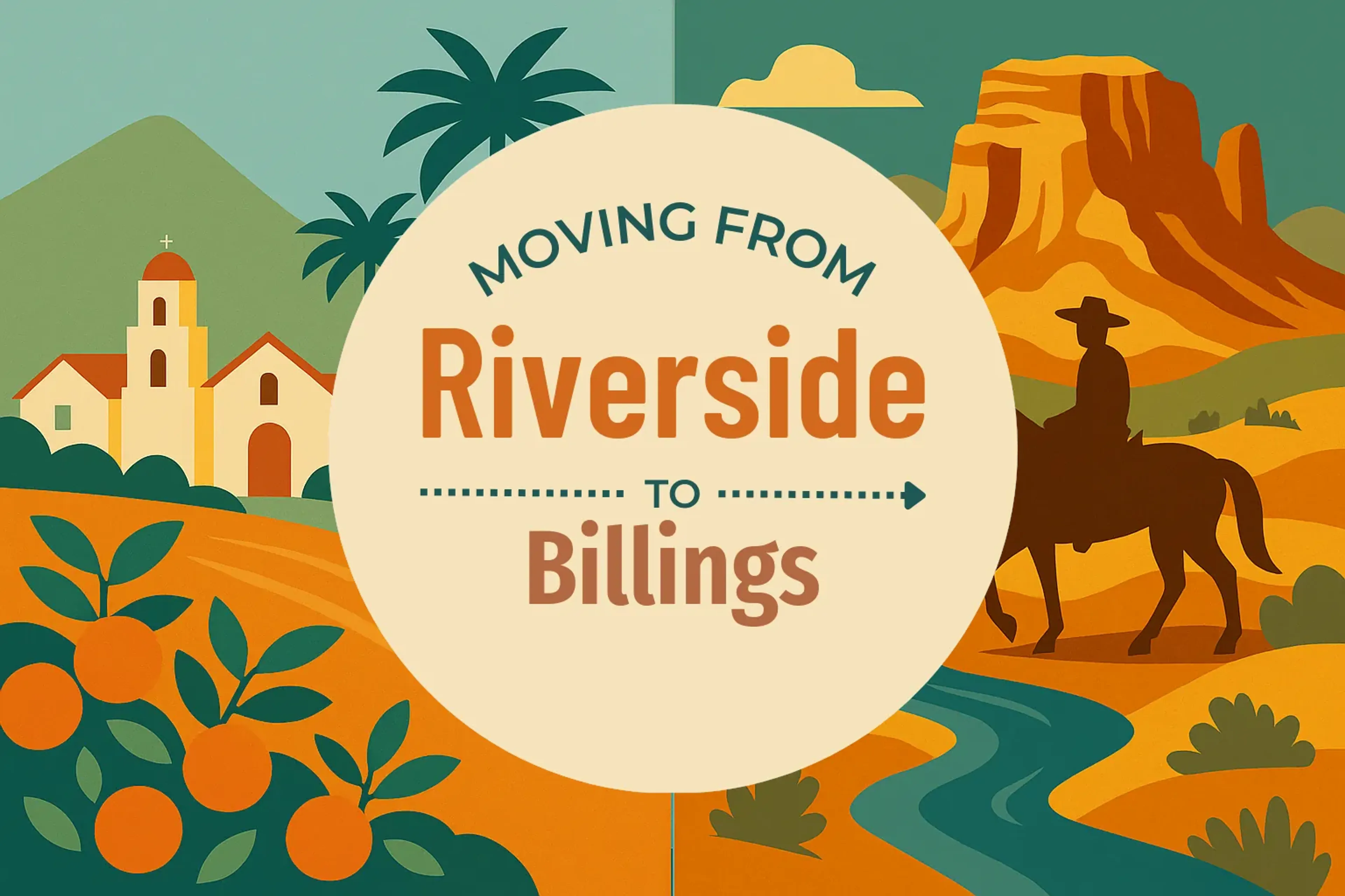 Side-by-side comparison of Riverside to Billings moving companies
