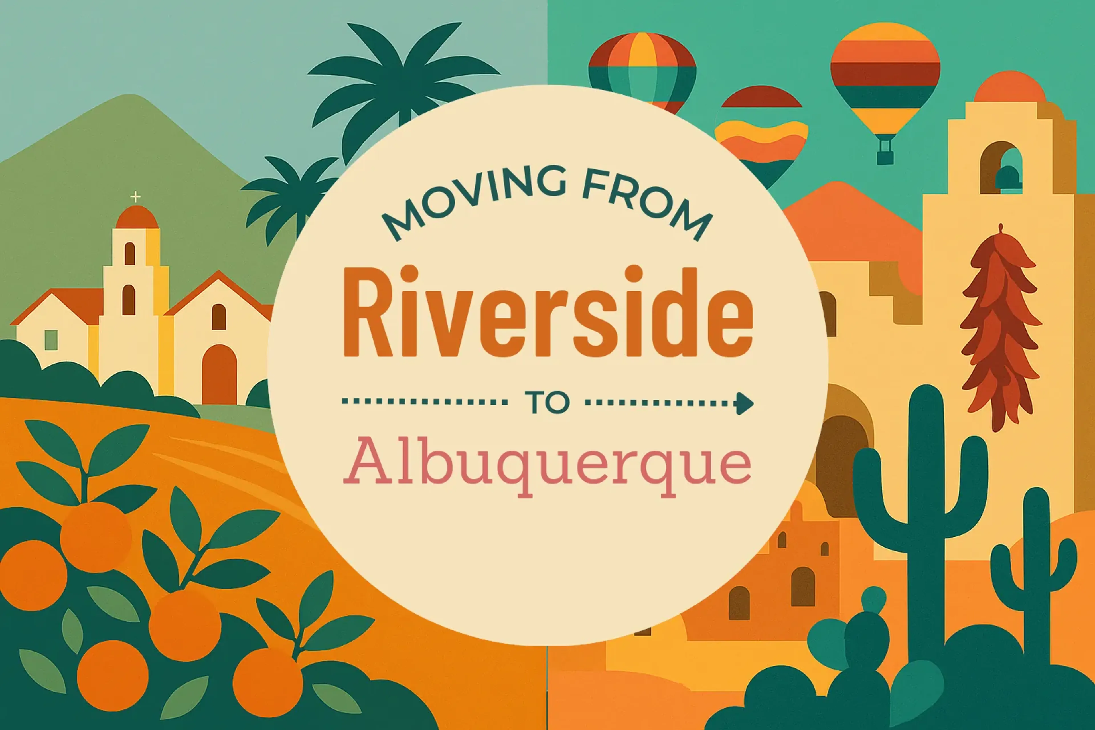 Side-by-side comparison of Riverside to Albuquerque moving companies