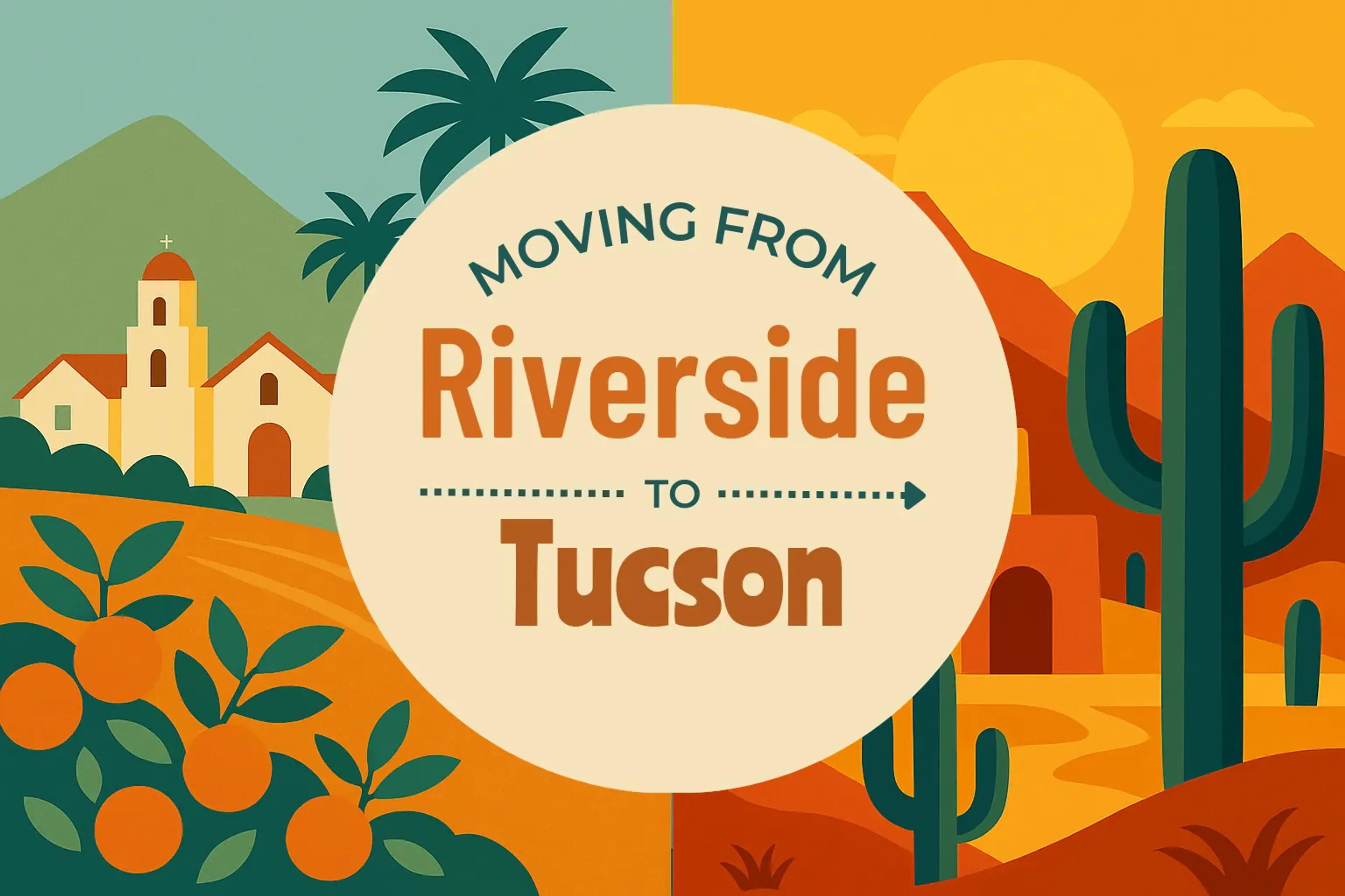 Side-by-side comparison of Riverside to Tucson moving companies