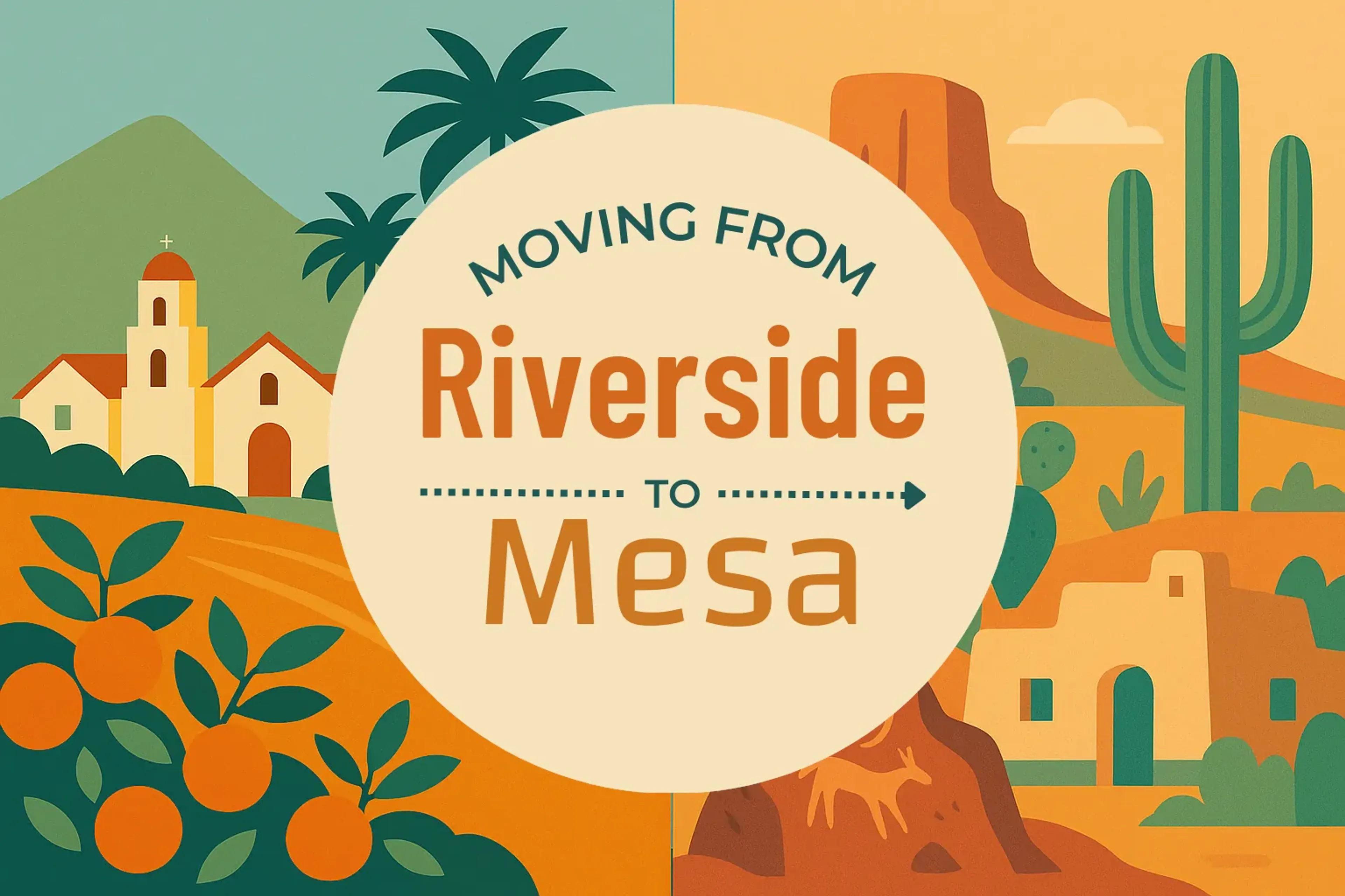 Side-by-side comparison of Riverside to Mesa moving companies
