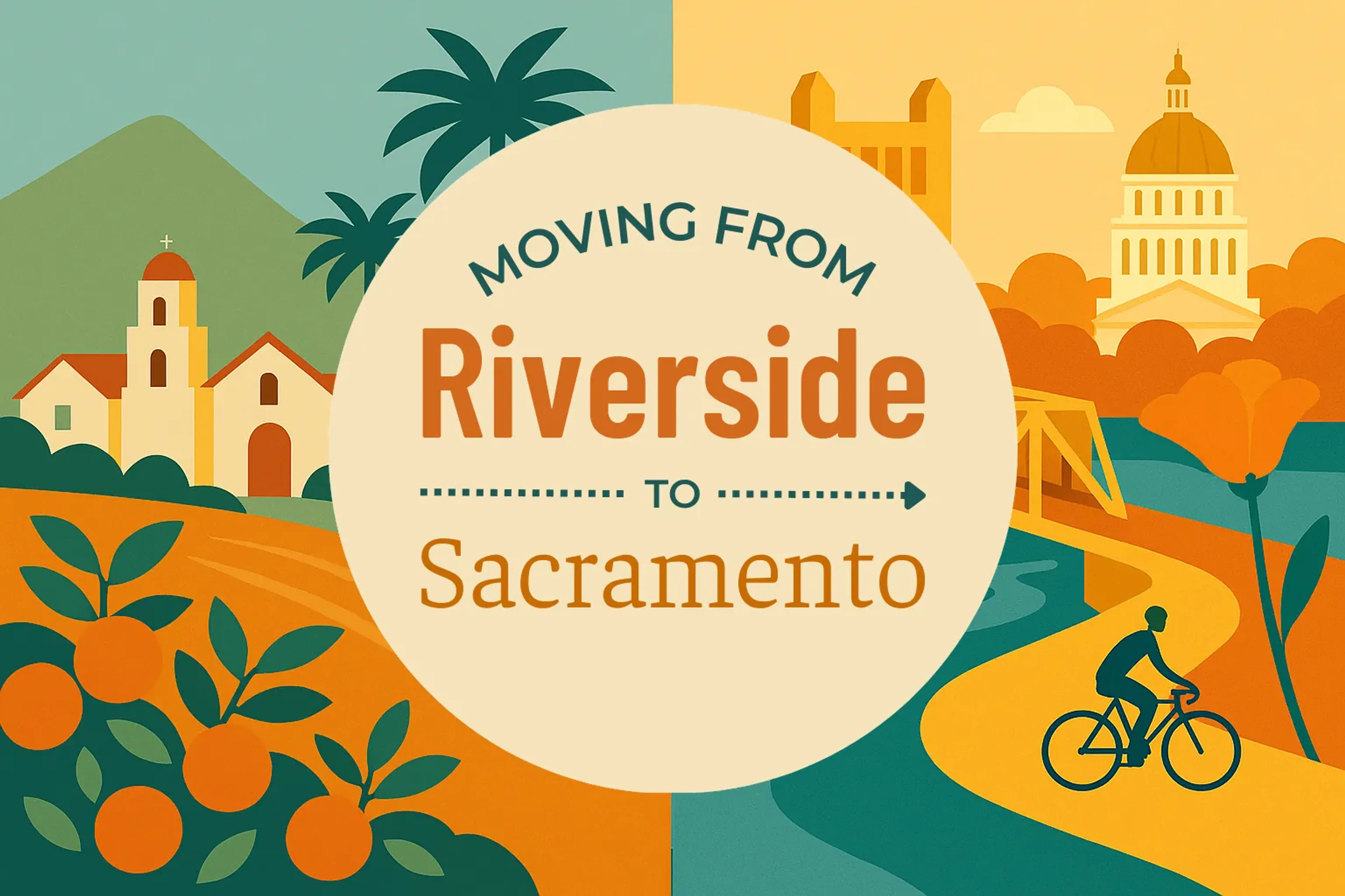 Side-by-side comparison of Riverside to Sacramento moving companies