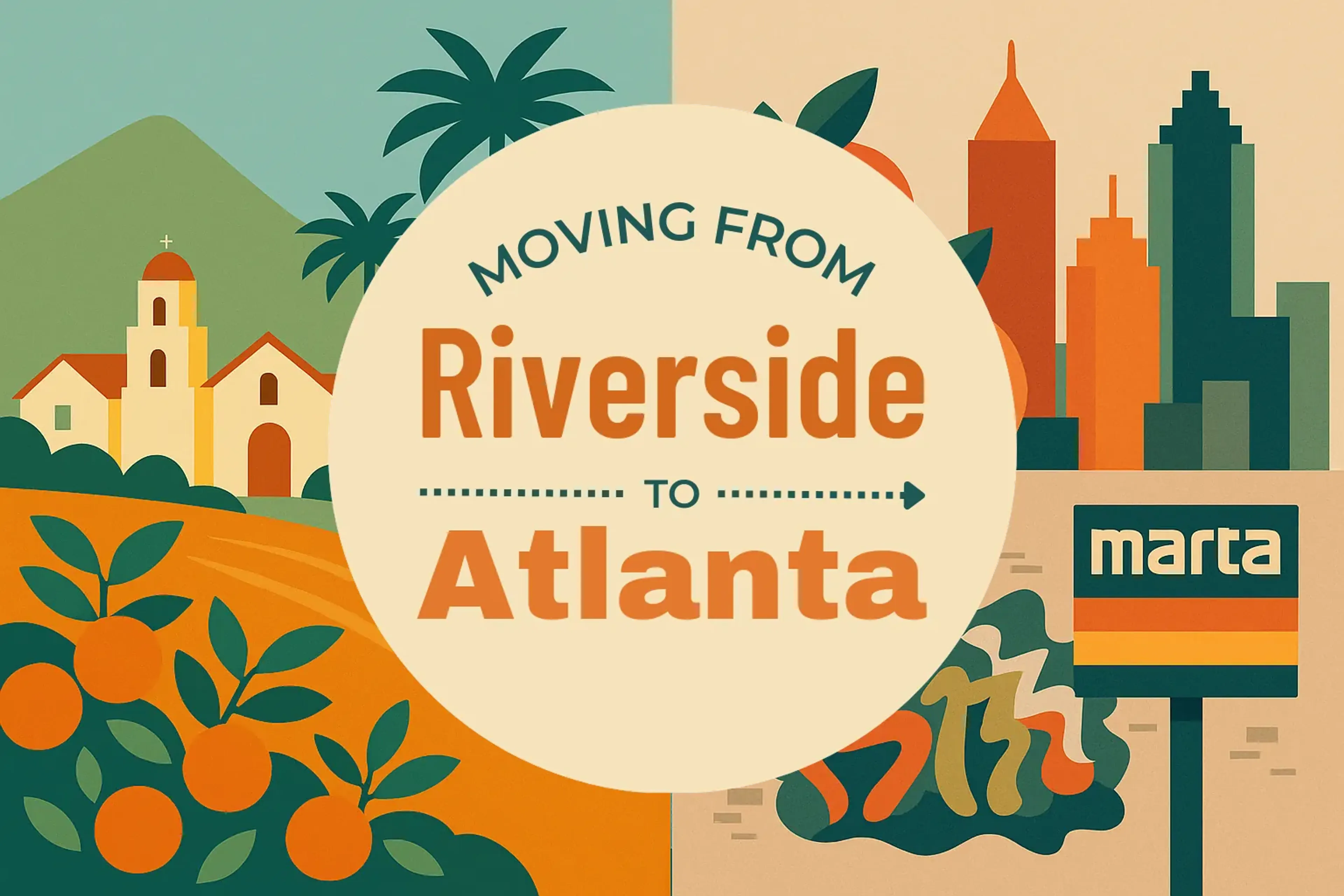 Side-by-side comparison of Riverside to Atlanta moving companies