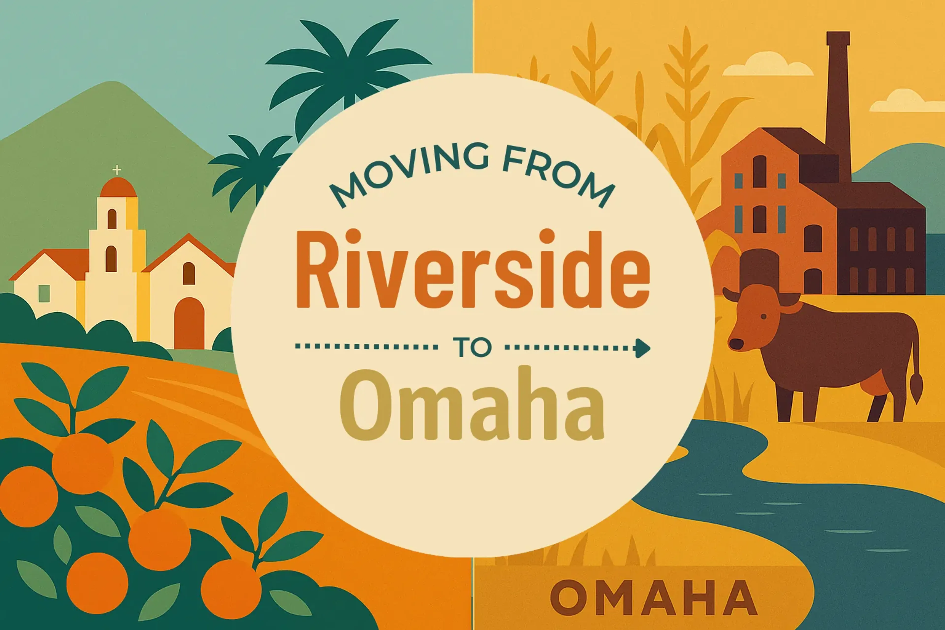 Side-by-side comparison of Riverside to Omaha moving companies
