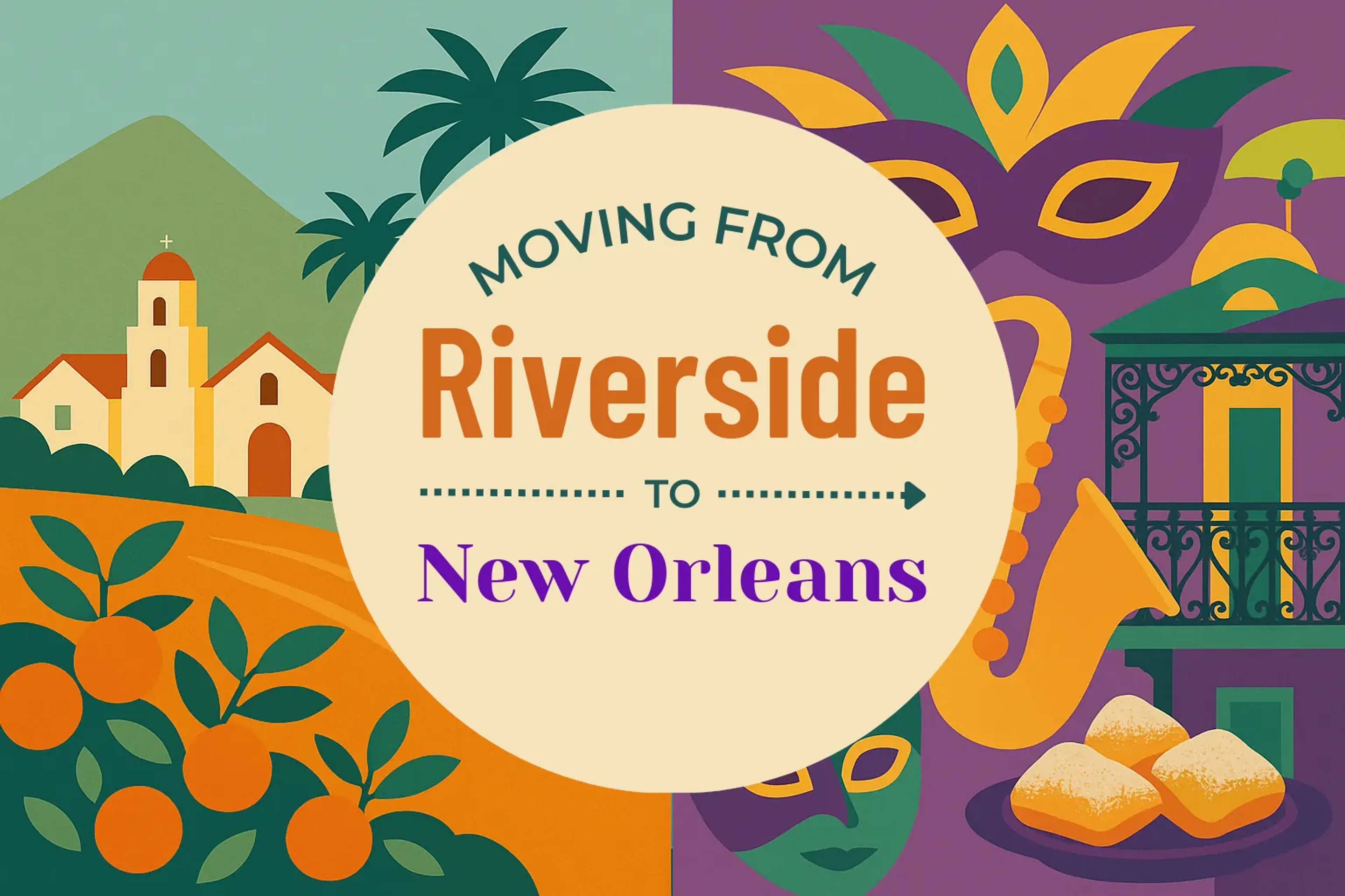 Side-by-side comparison of Riverside to New Orleans moving companies