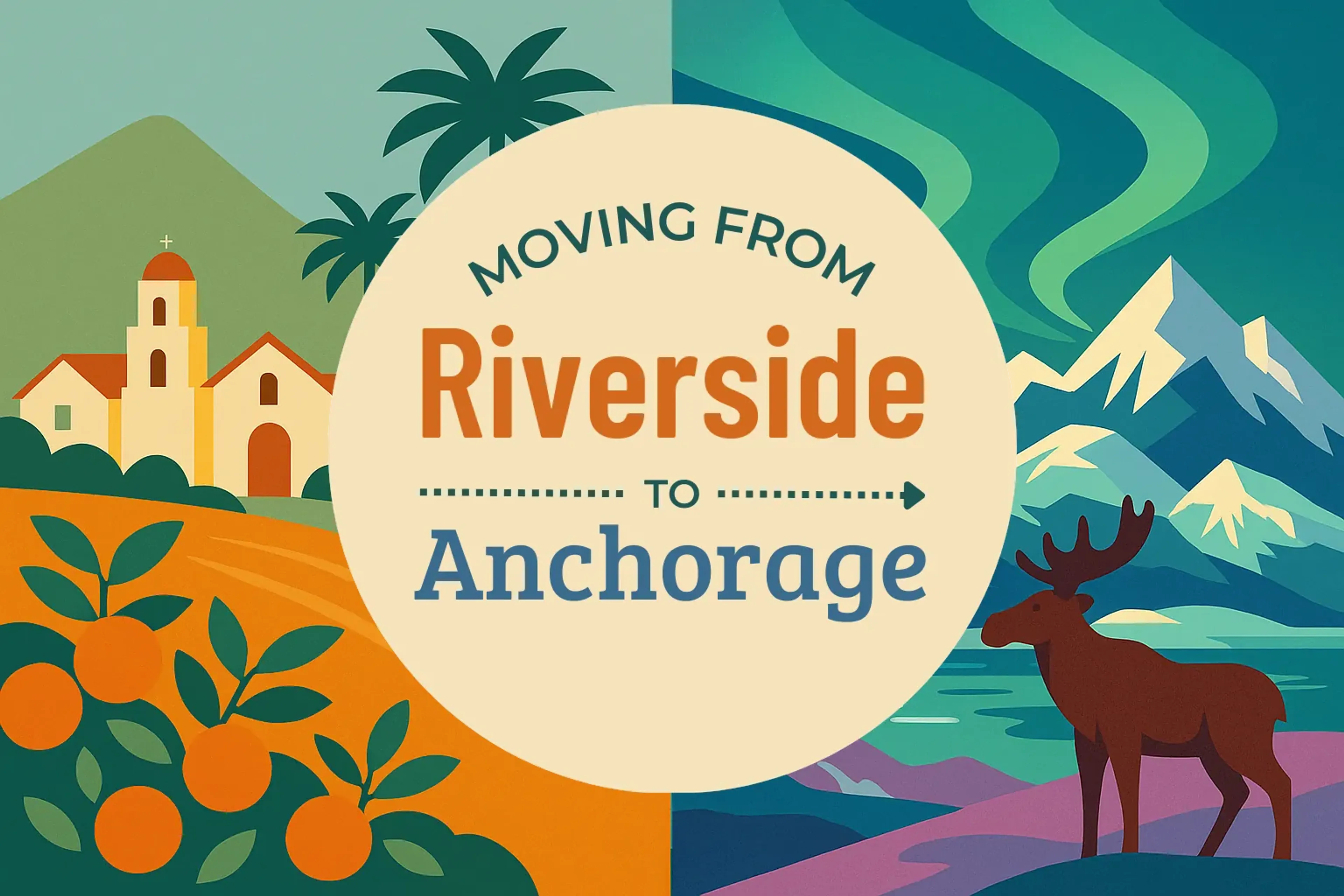 Side-by-side comparison of Riverside to Anchorage moving companies