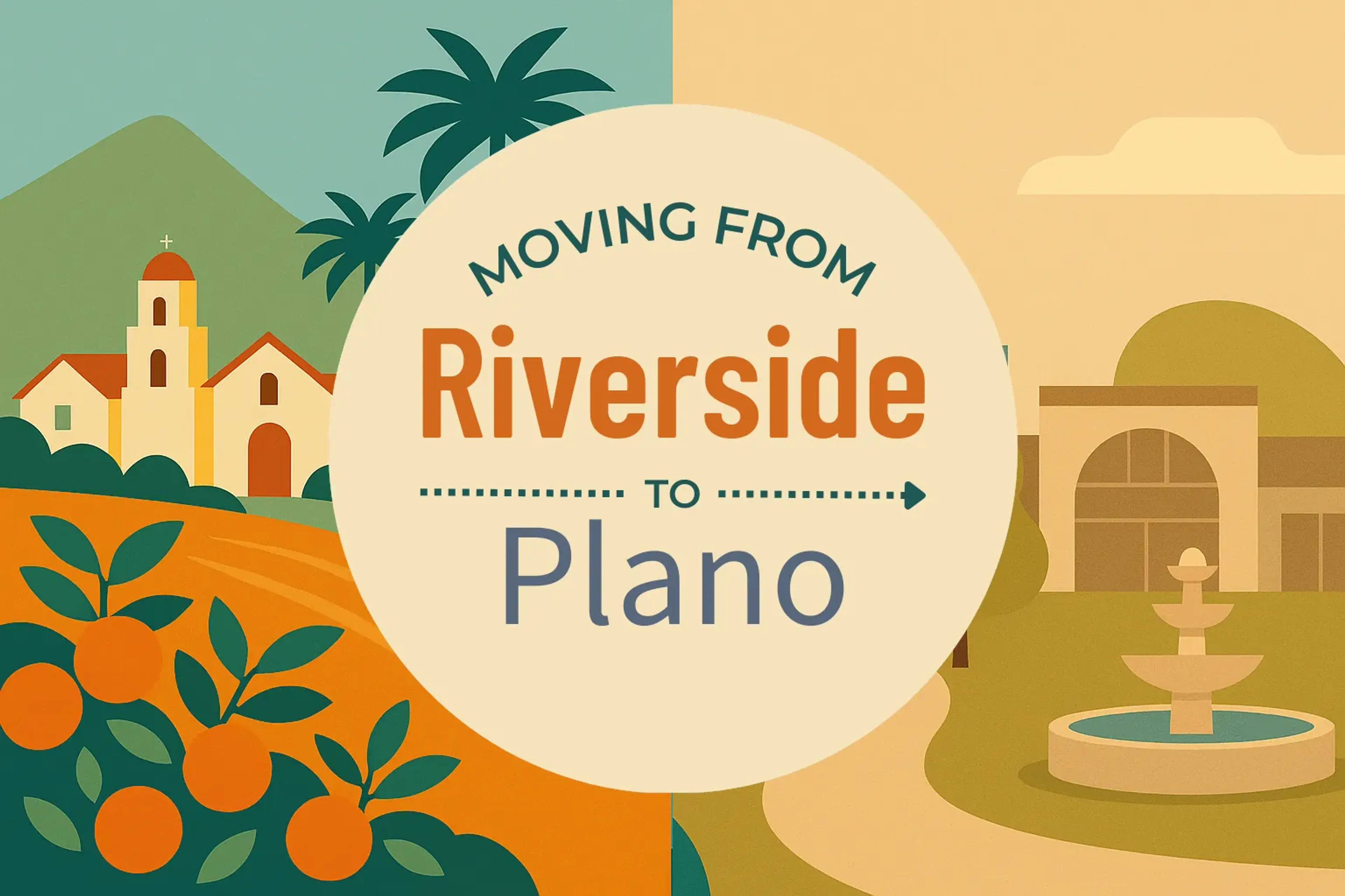 Side-by-side comparison of Riverside to Plano moving companies