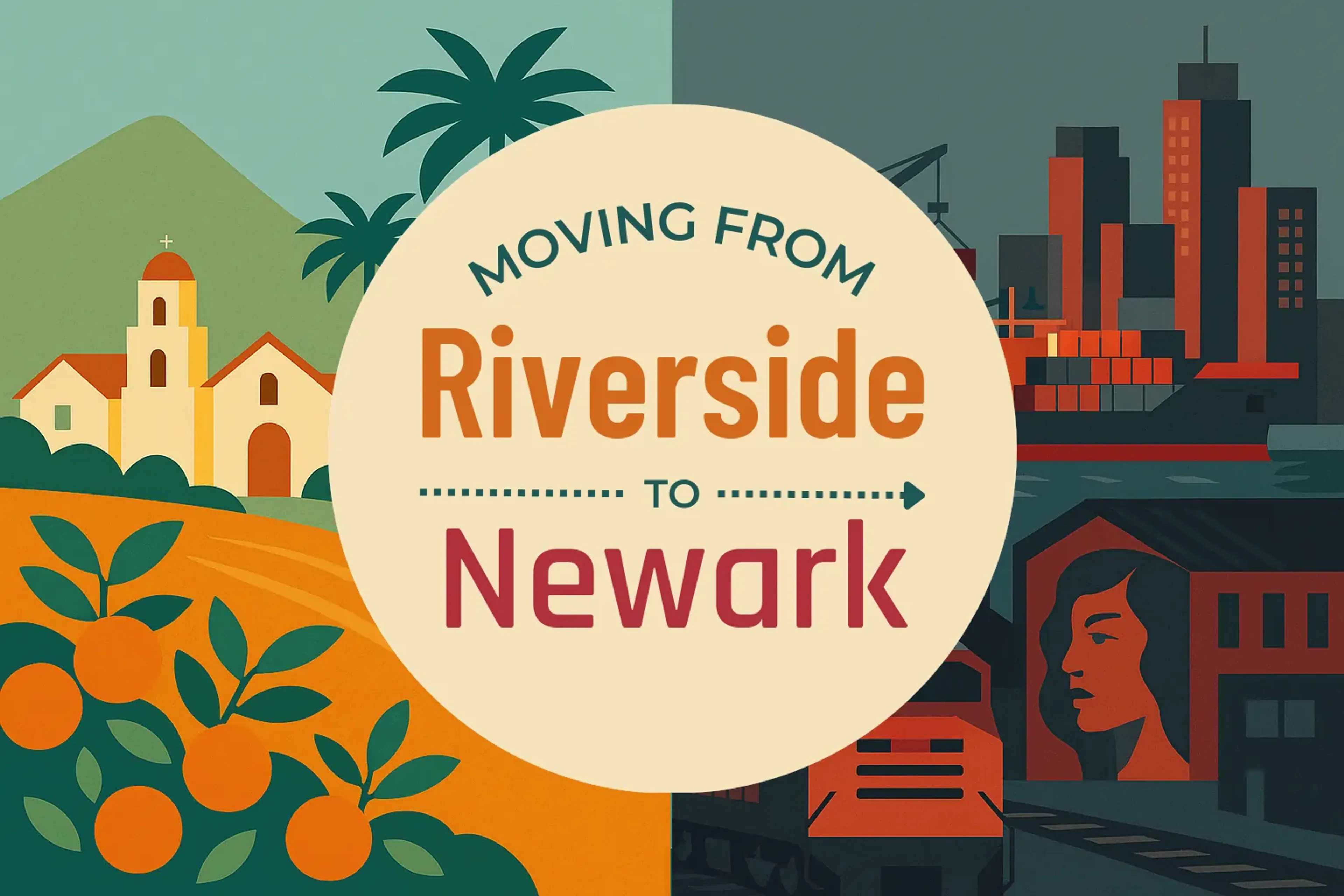 Side-by-side comparison of Riverside to Newark moving companies