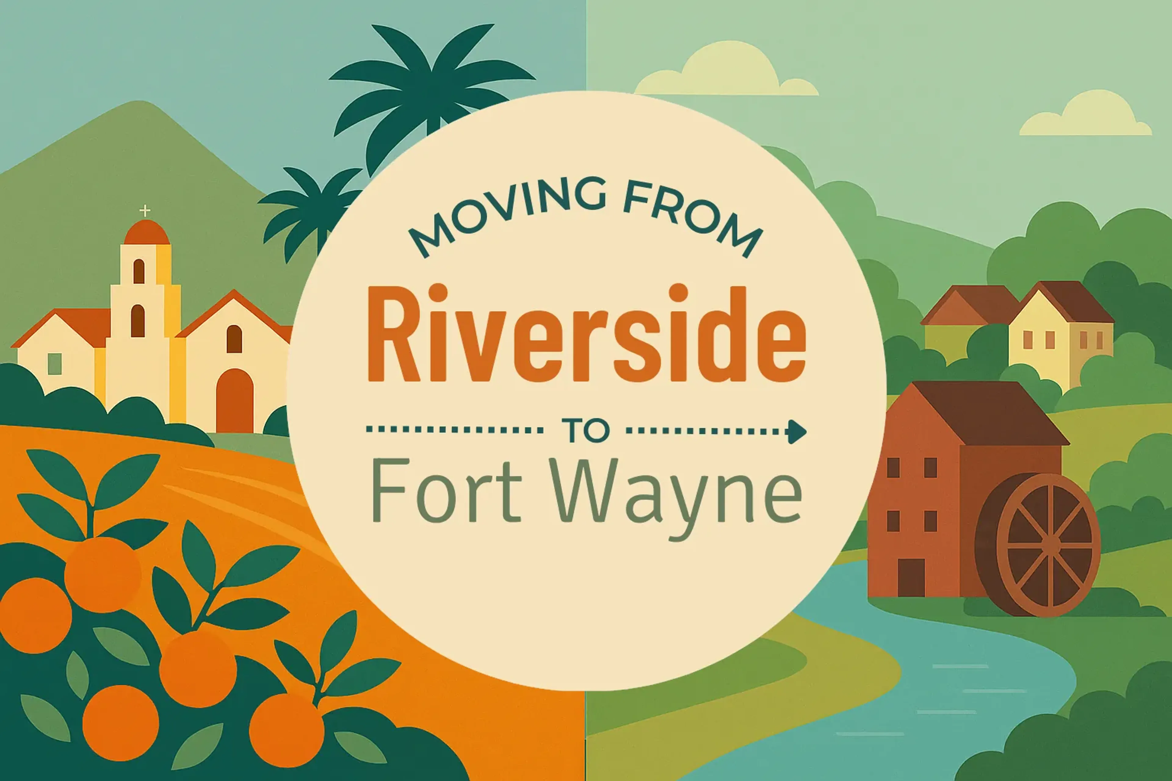 Side-by-side comparison of Riverside to Fort Wayne moving companies