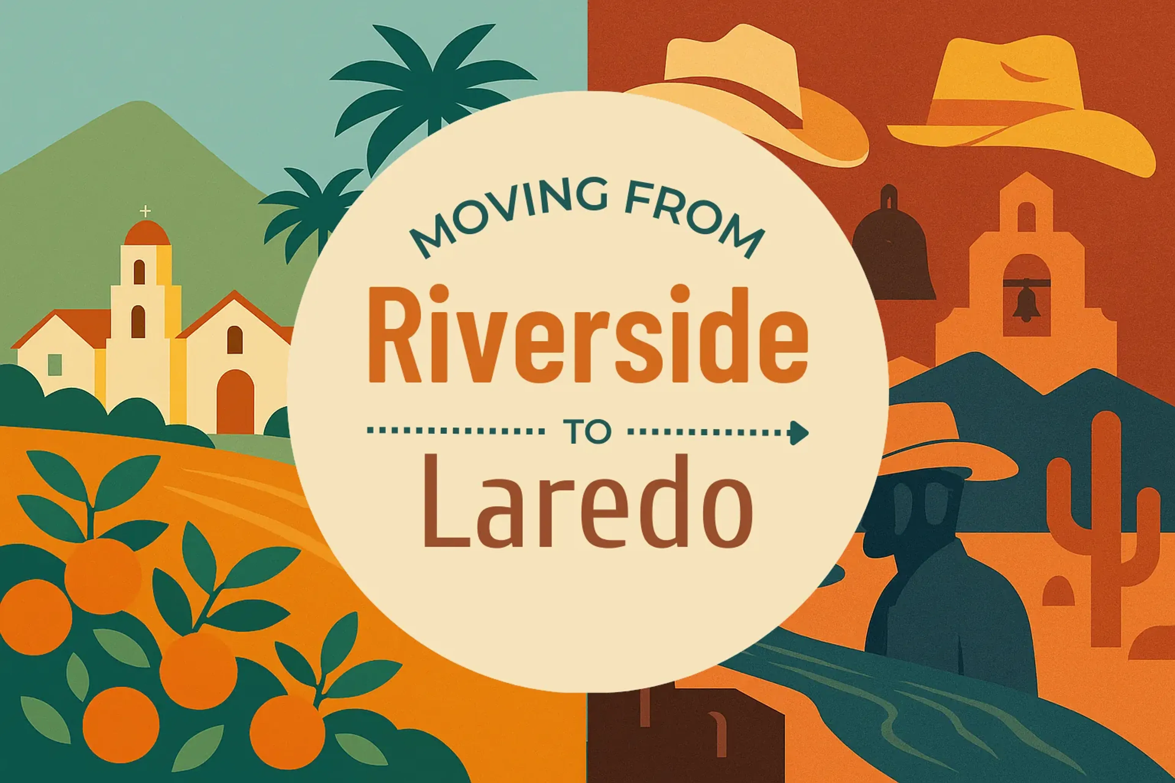 Side-by-side comparison of Riverside to Laredo moving companies
