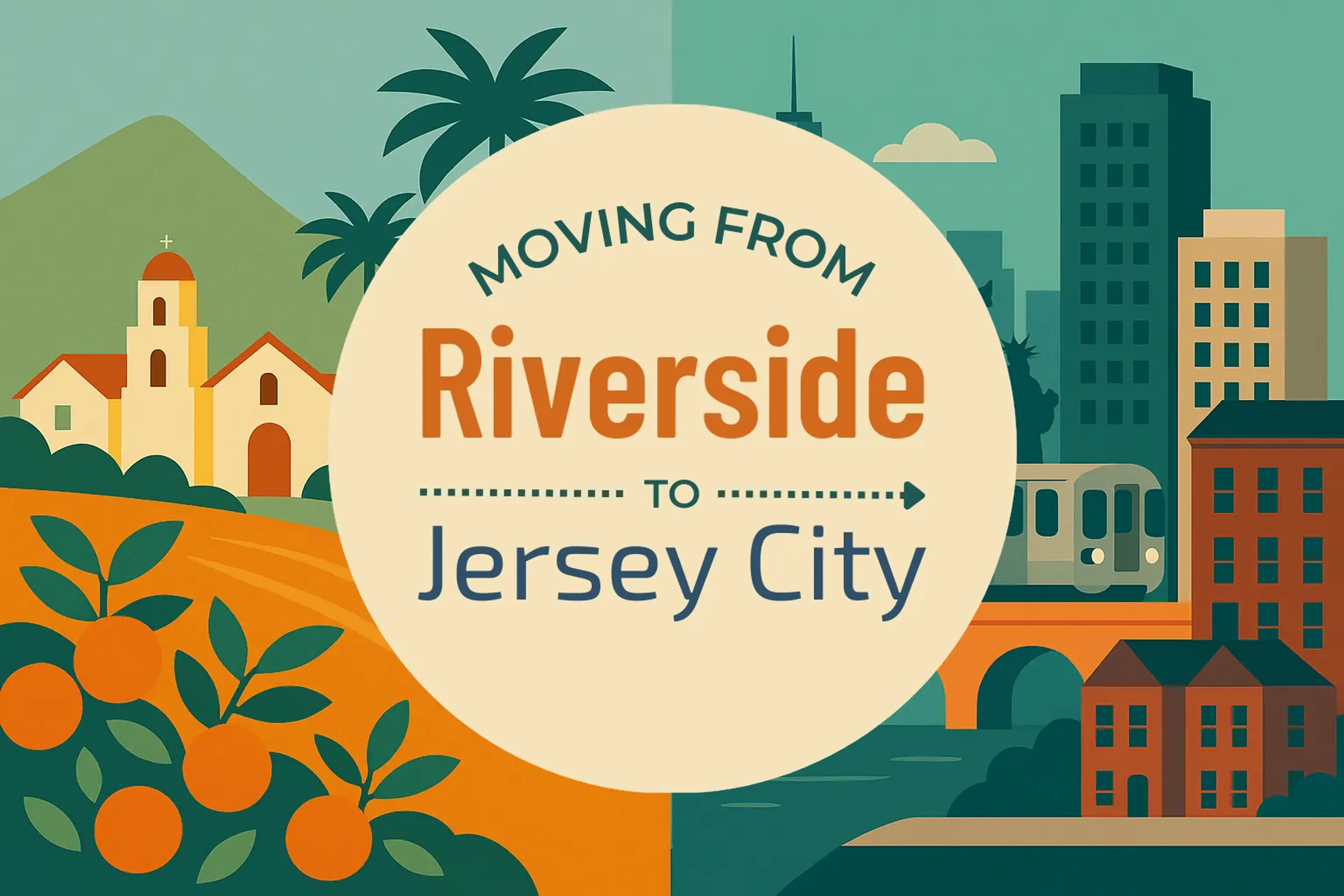 Side-by-side comparison of Riverside to Jersey City moving companies
