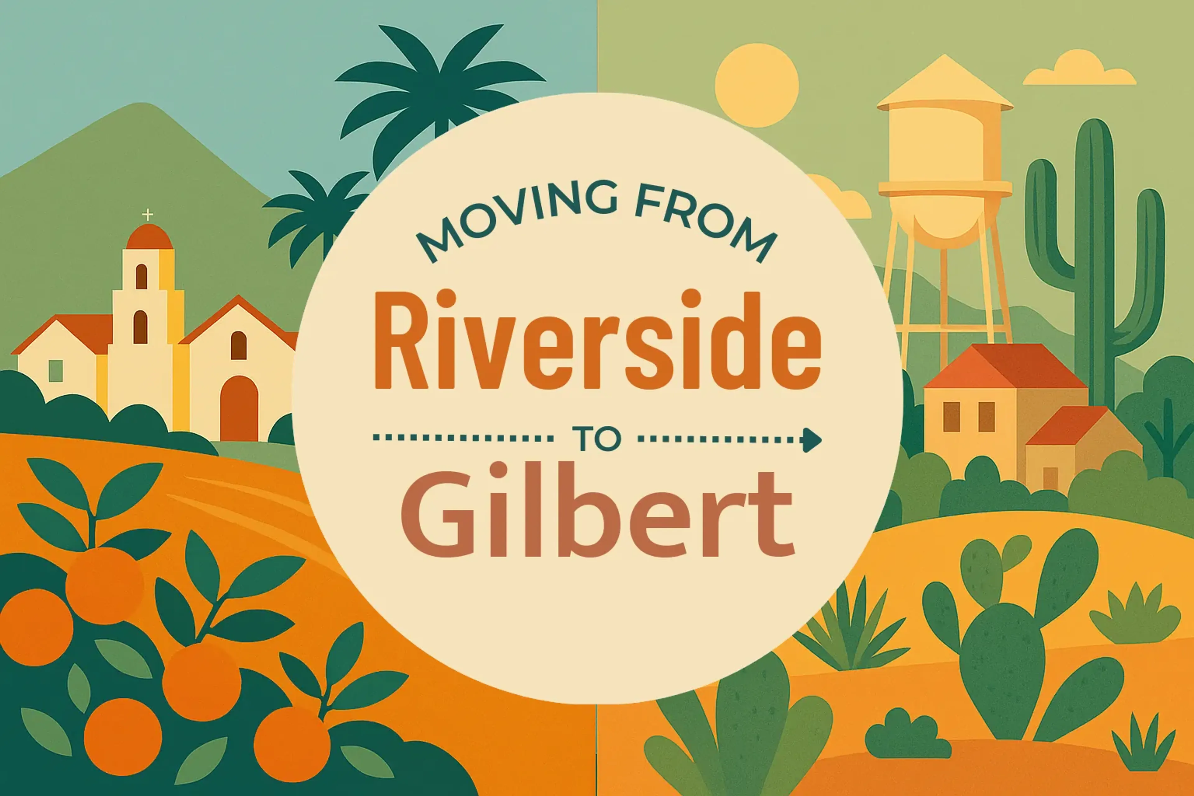Side-by-side comparison of Riverside to Gilbert moving companies
