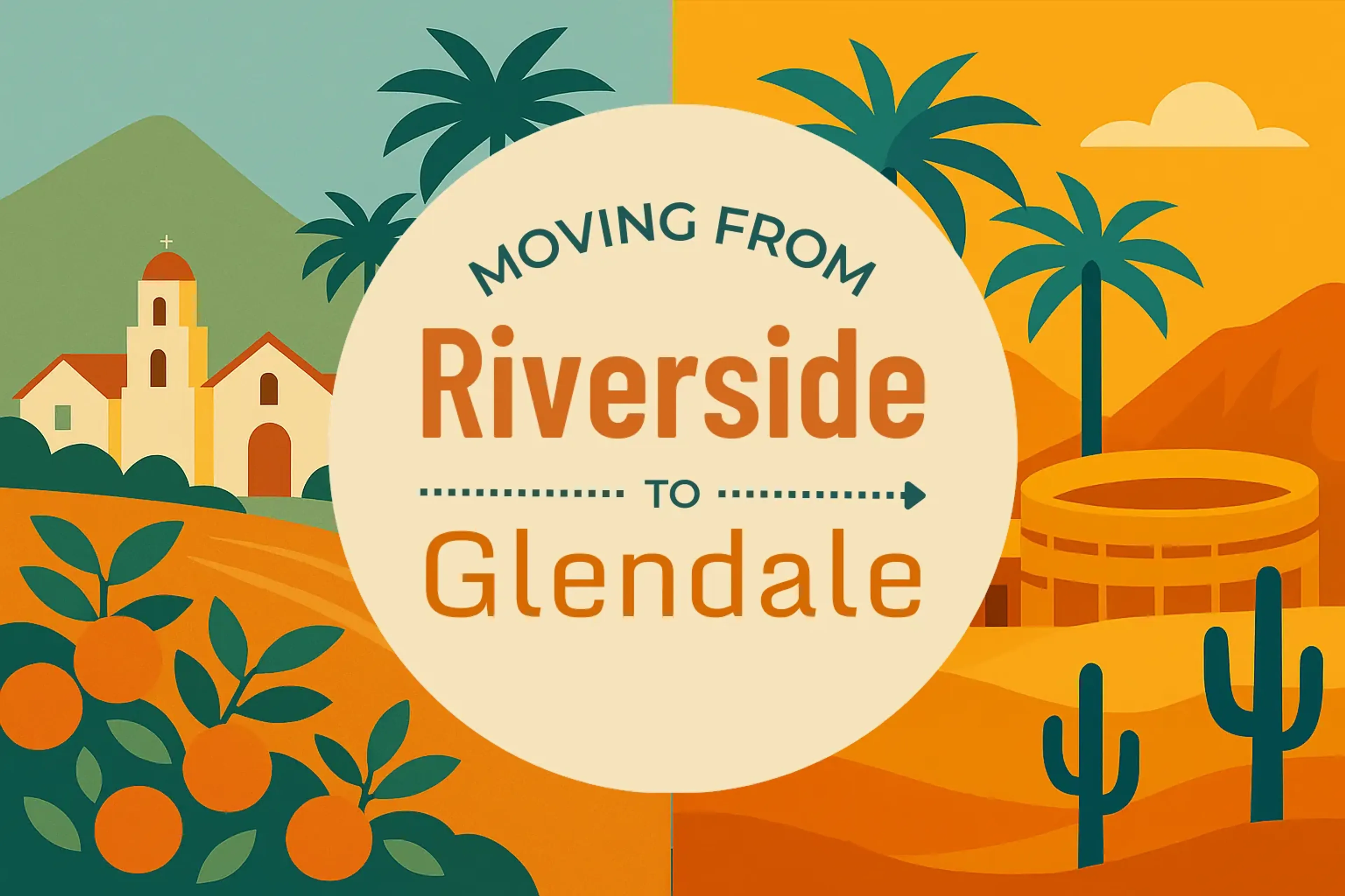 Side-by-side comparison of Riverside to Glendale moving companies