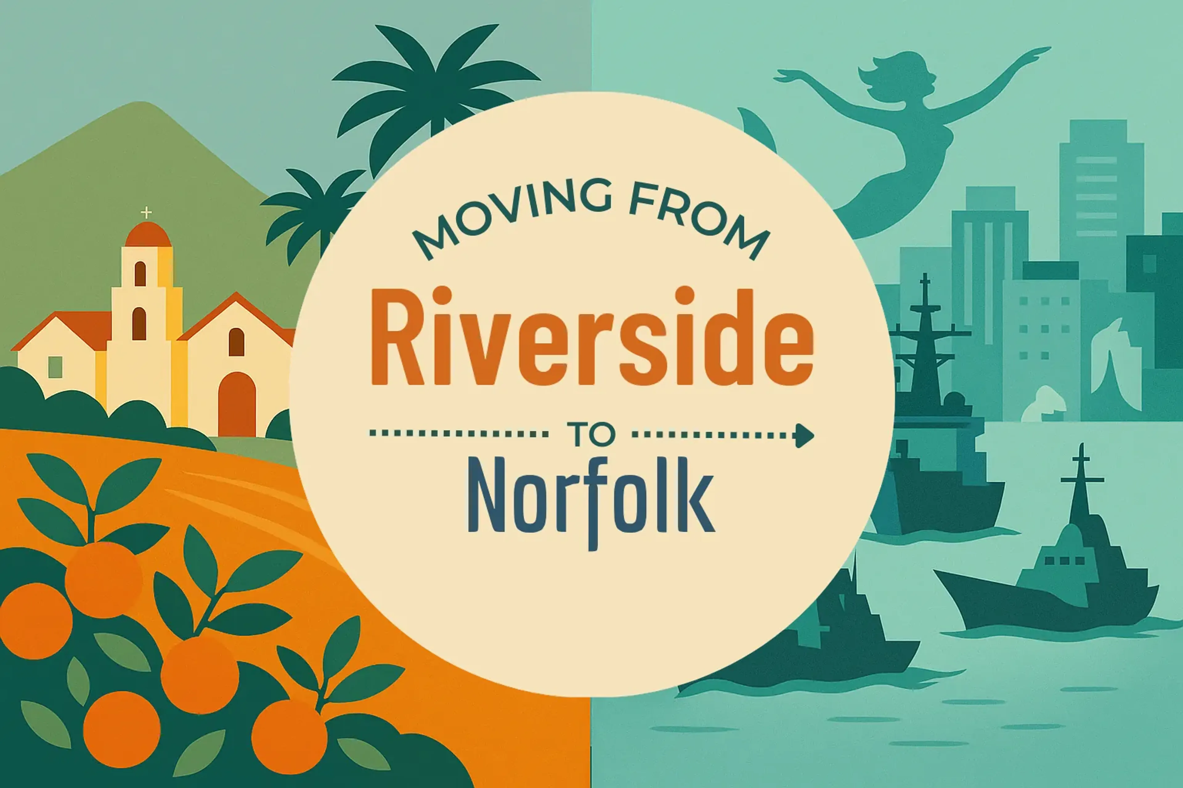 Side-by-side comparison of Riverside to Norfolk moving companies