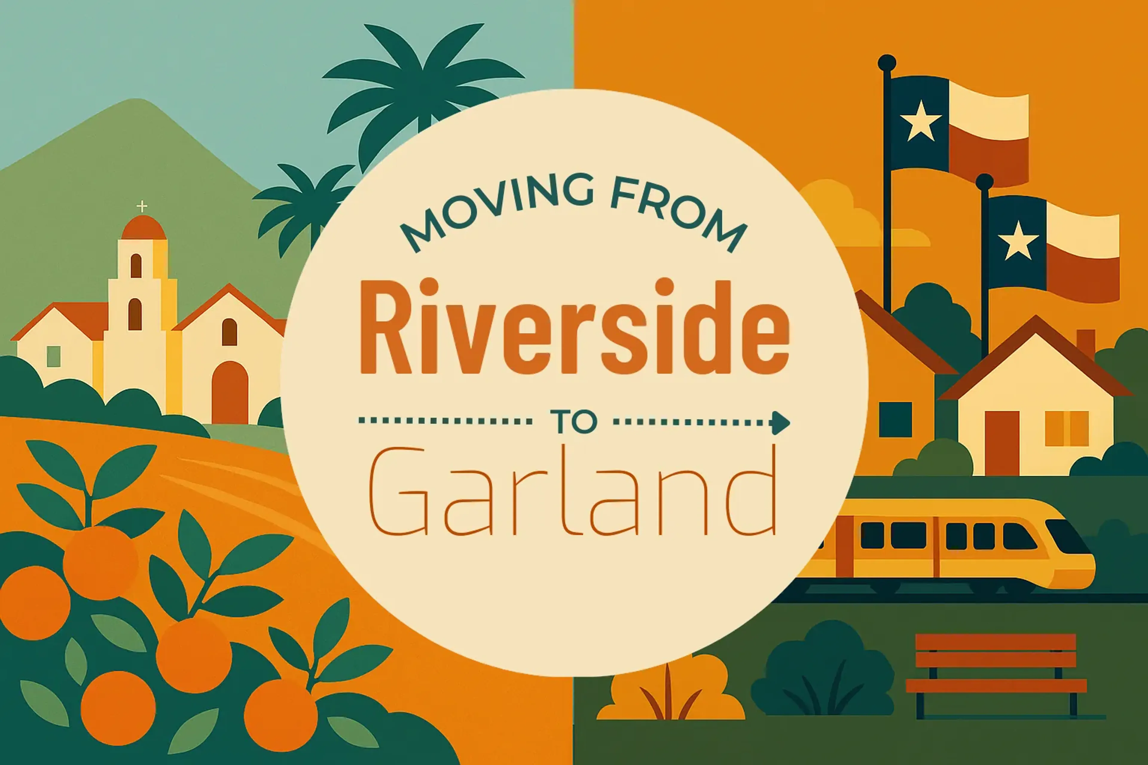 Side-by-side comparison of Riverside to Garland moving companies