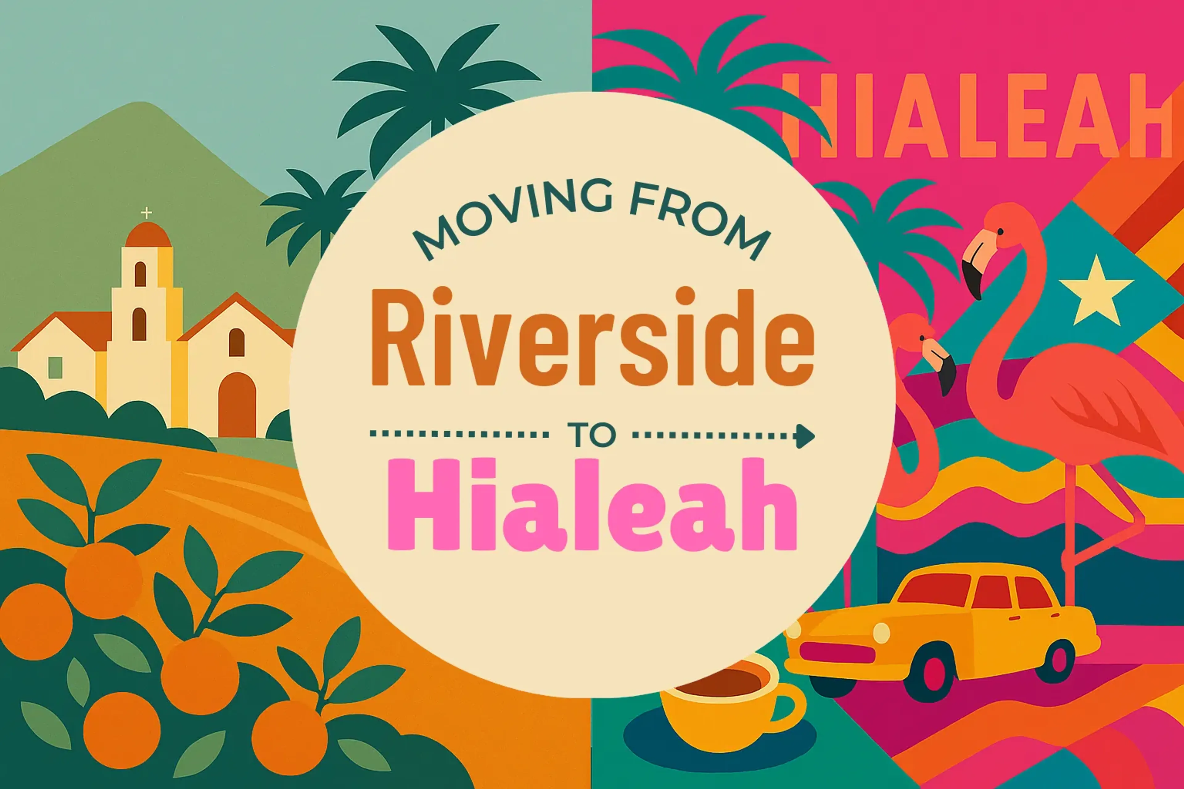 Side-by-side comparison of Riverside to Hialeah moving companies