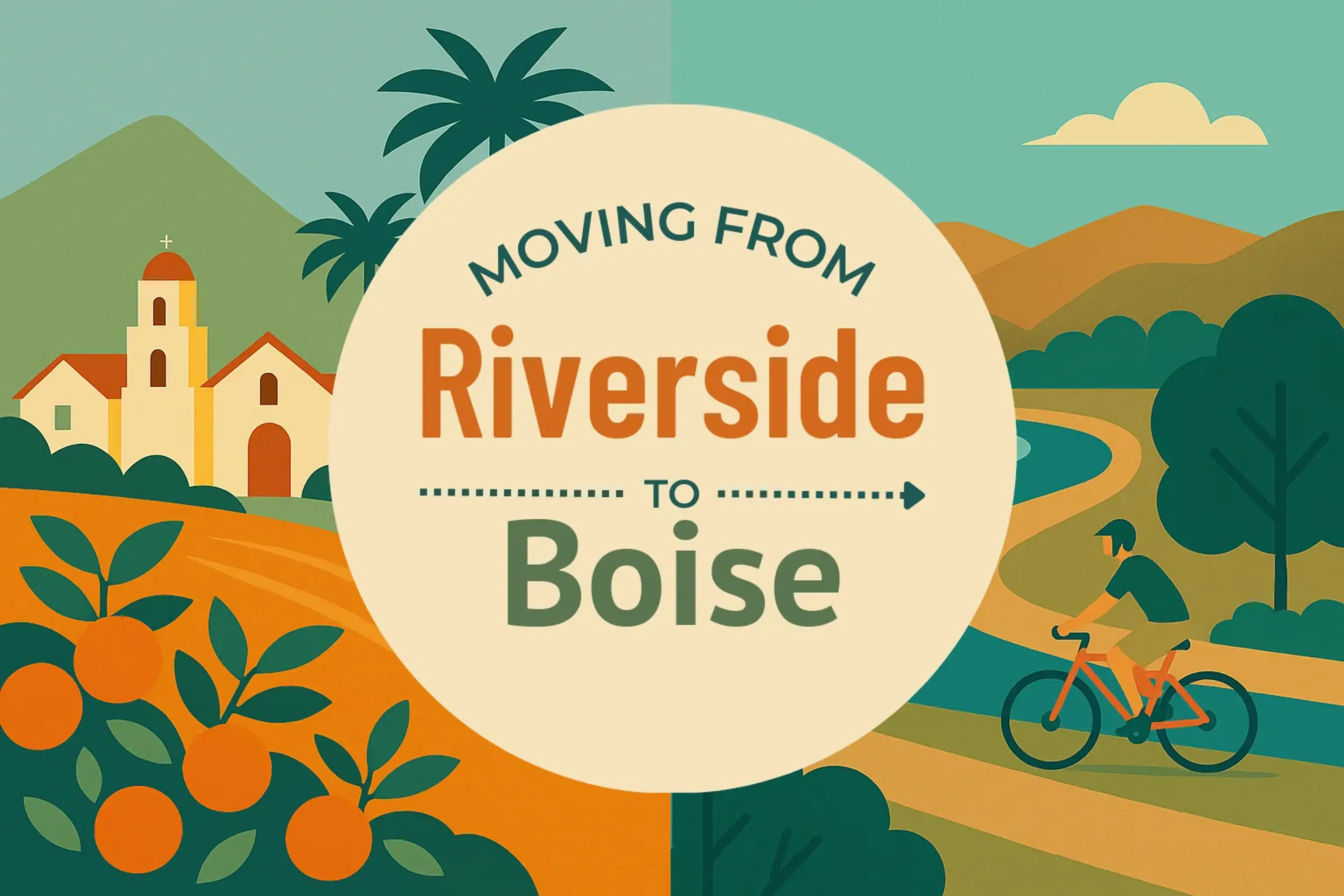 Side-by-side comparison of Riverside to Boise moving companies