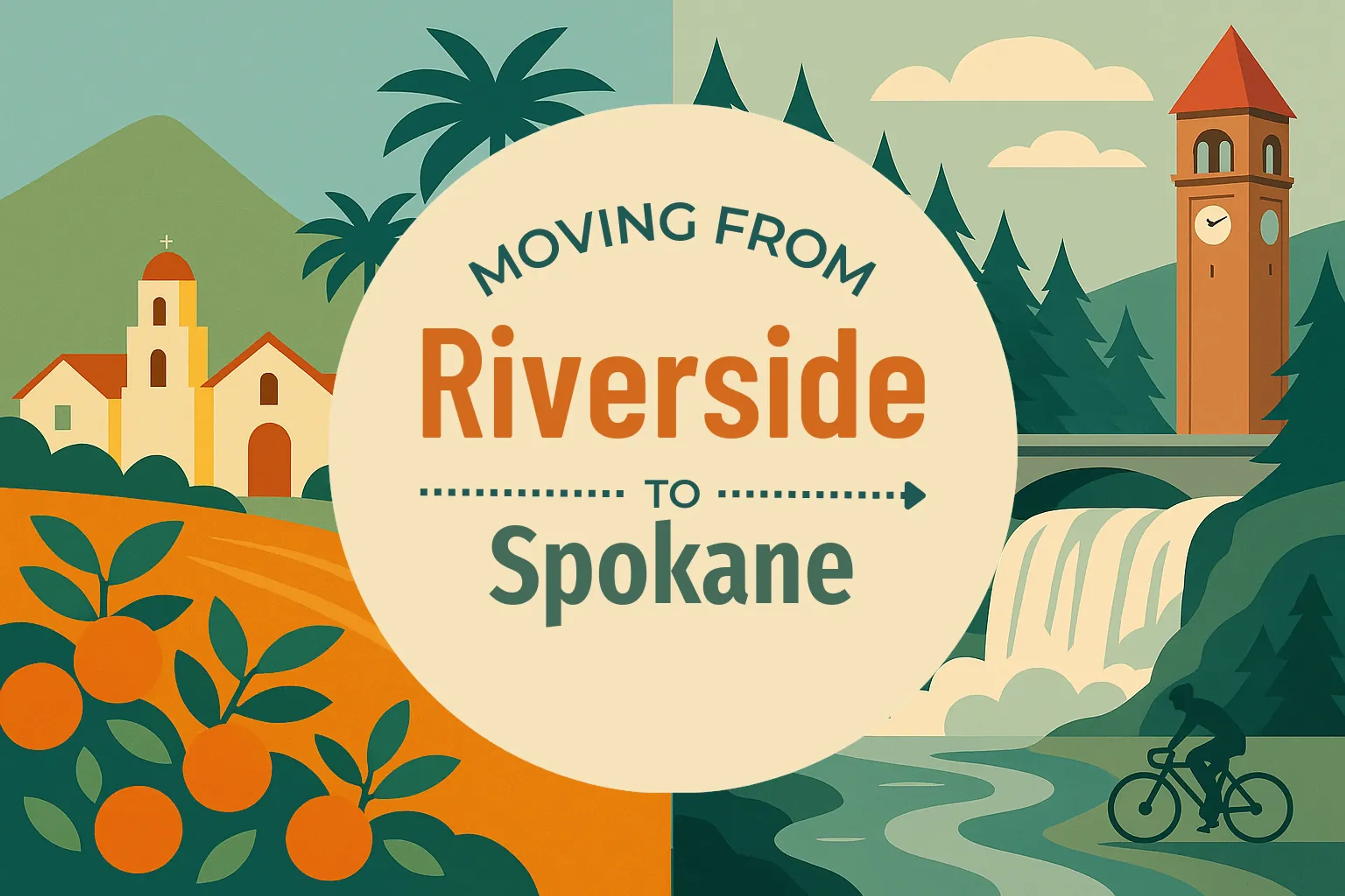 Side-by-side comparison of Riverside to Spokane moving companies
