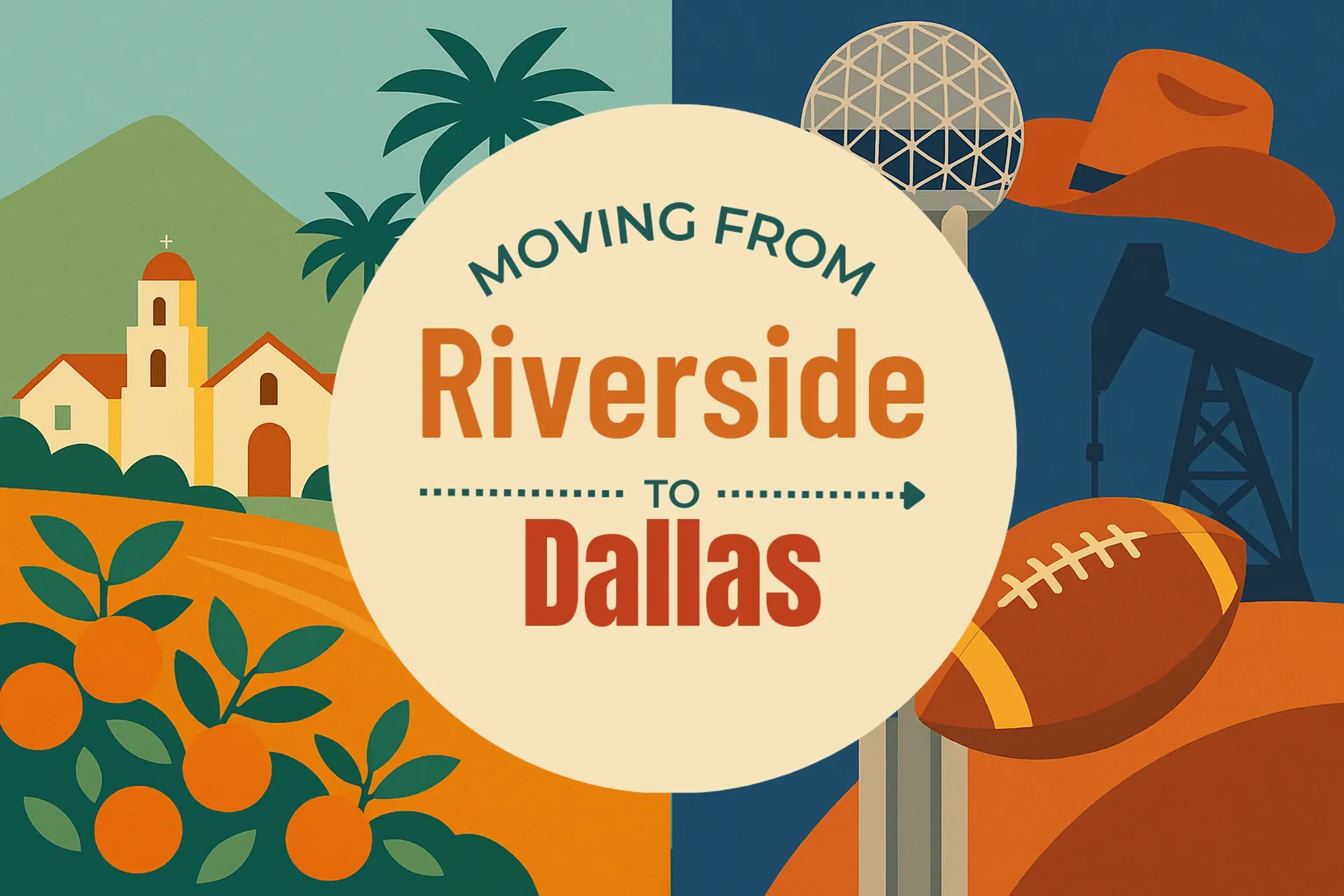Side-by-side comparison of Riverside to Dallas moving companies