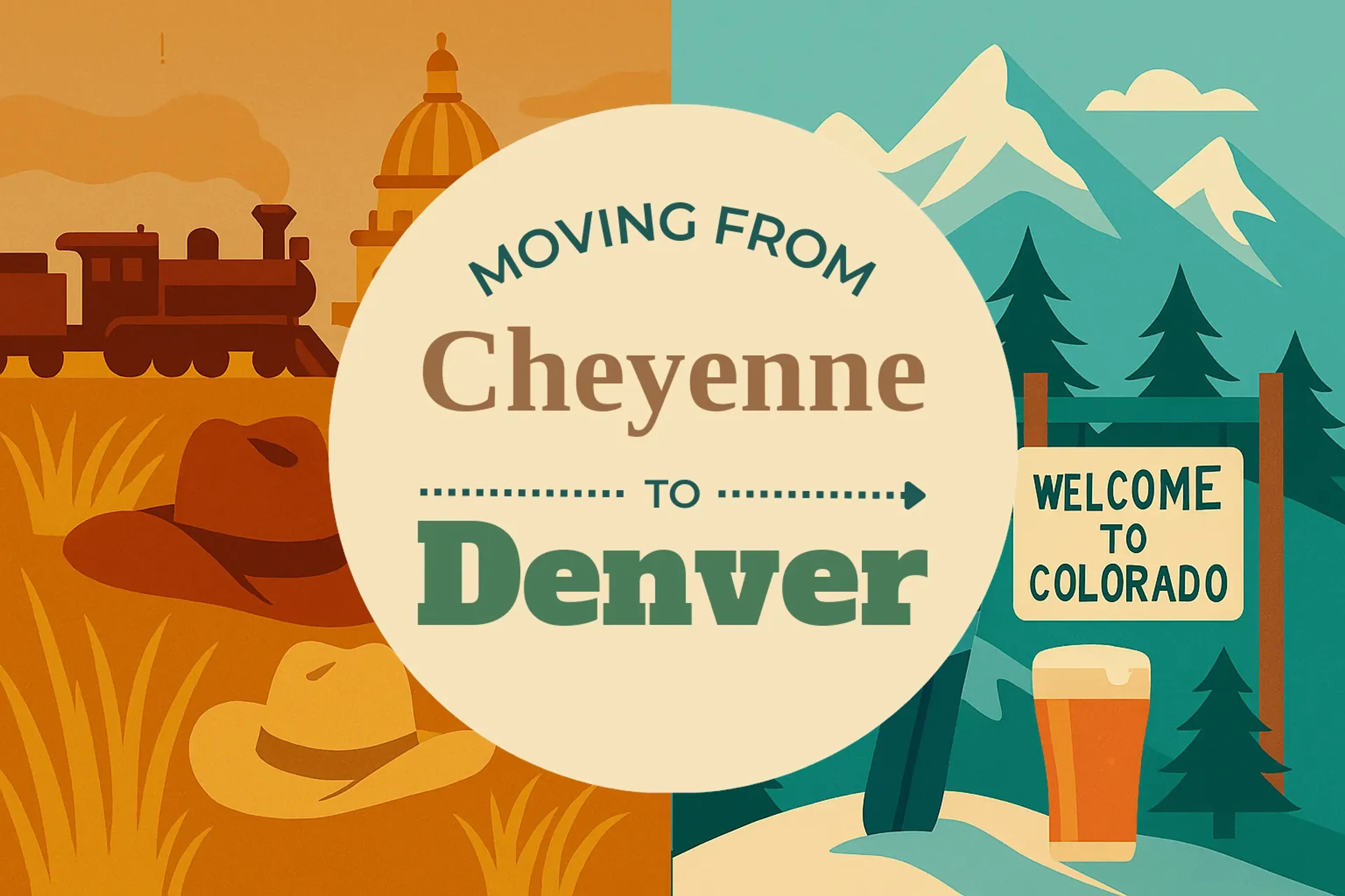 Side-by-side comparison of Cheyenne to Denver moving companies