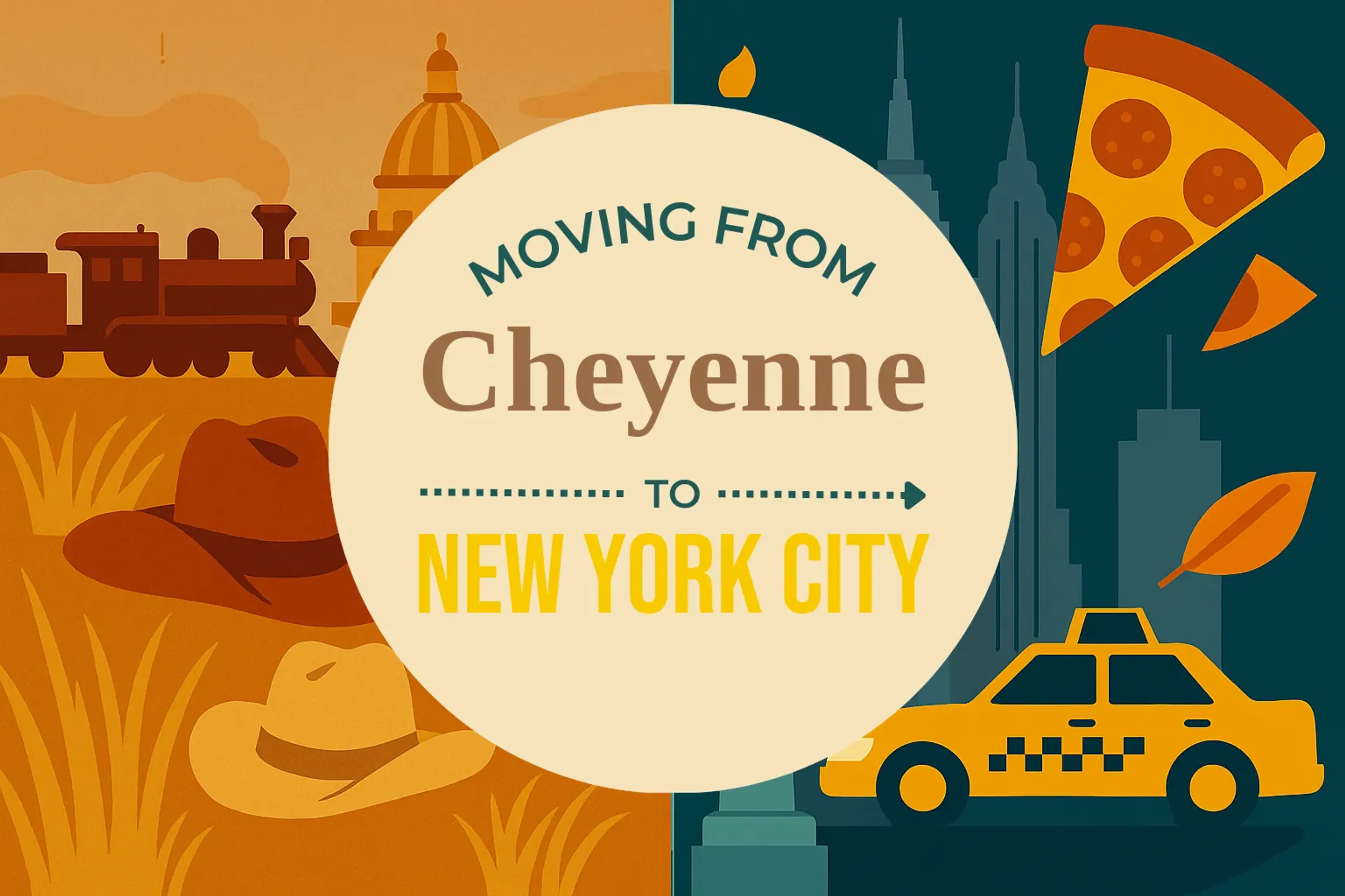 Side-by-side comparison of Cheyenne to New York City moving companies