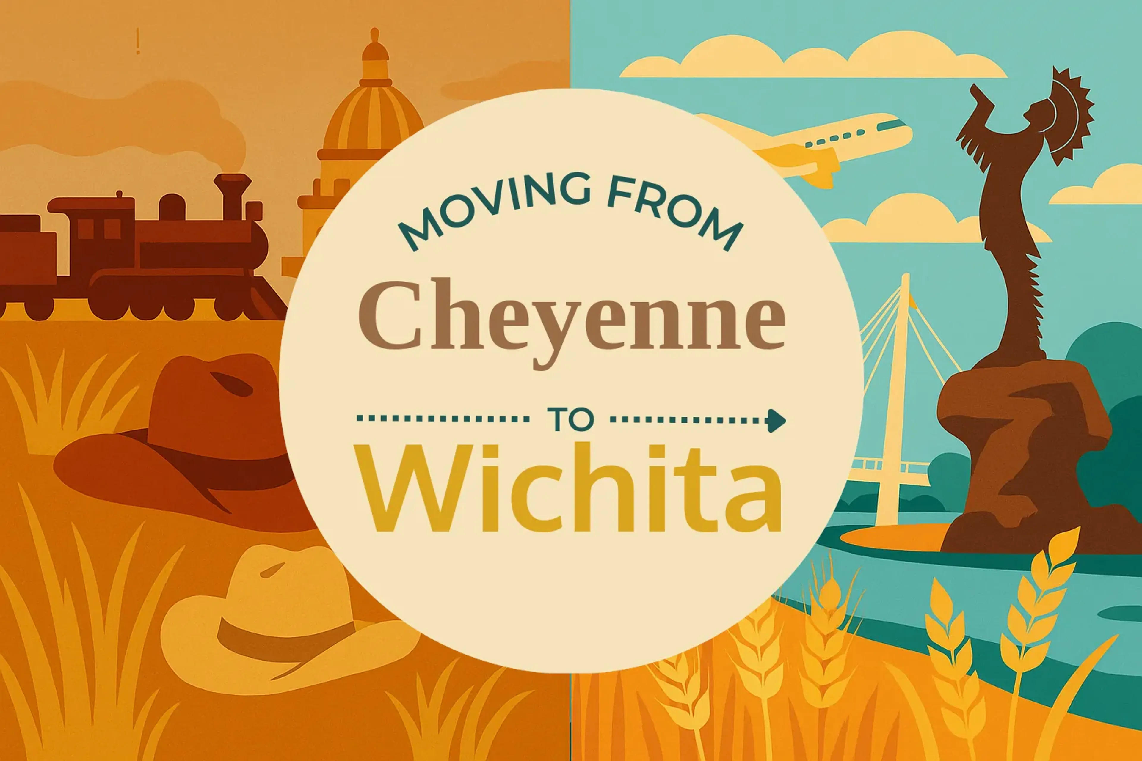Side-by-side comparison of Cheyenne to Wichita moving companies
