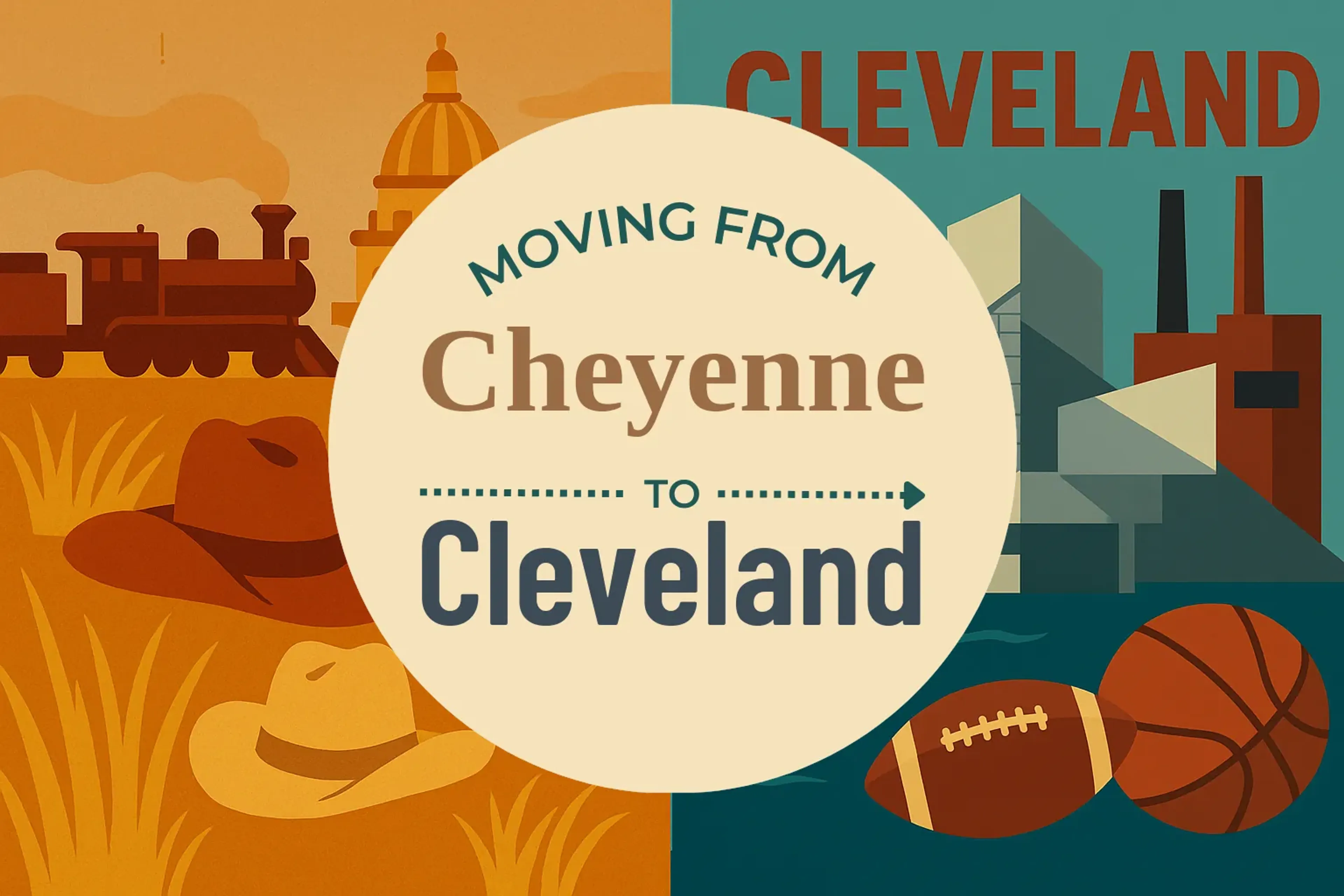 Side-by-side comparison of Cheyenne to Cleveland moving companies