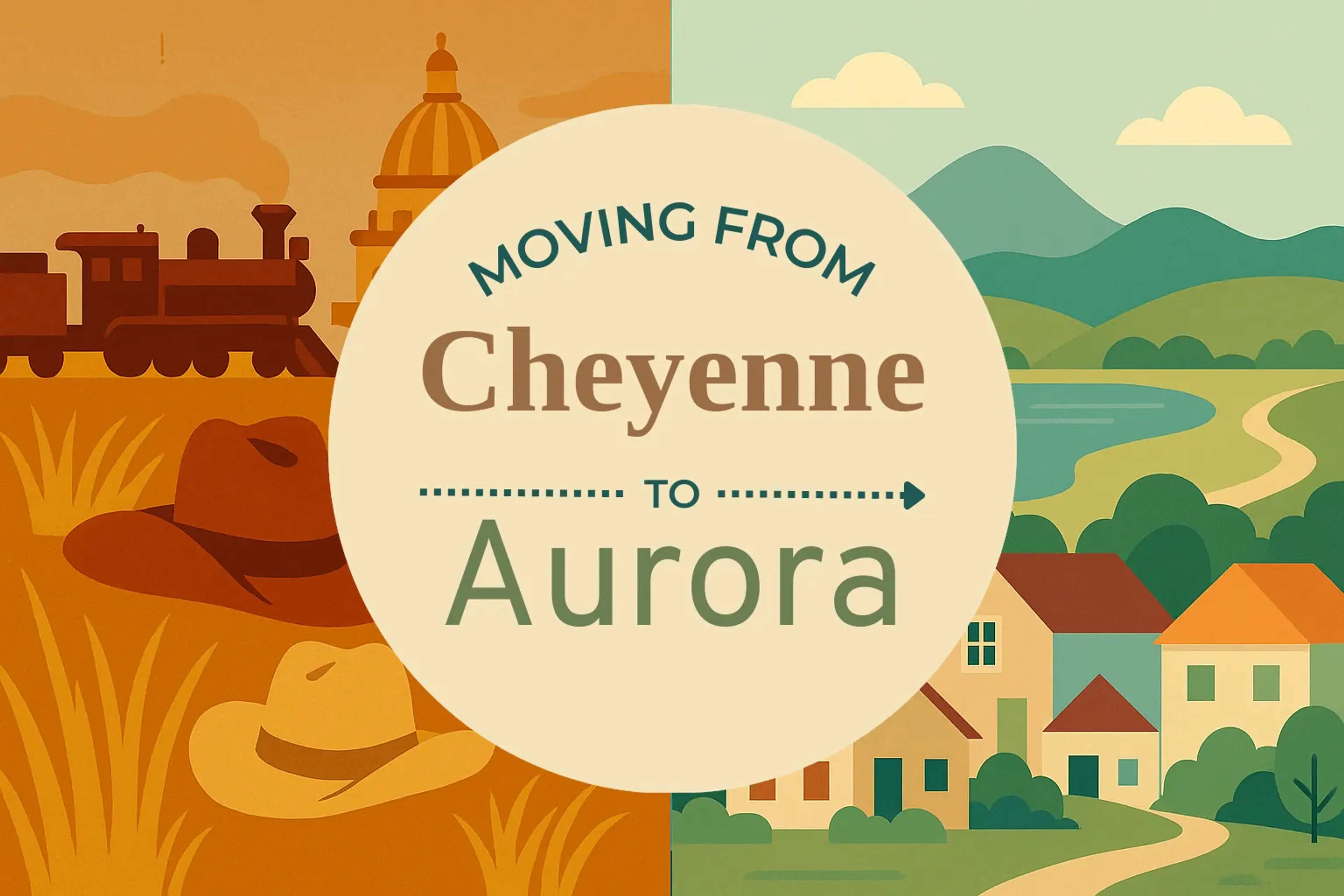 Side-by-side comparison of Cheyenne to Aurora moving companies