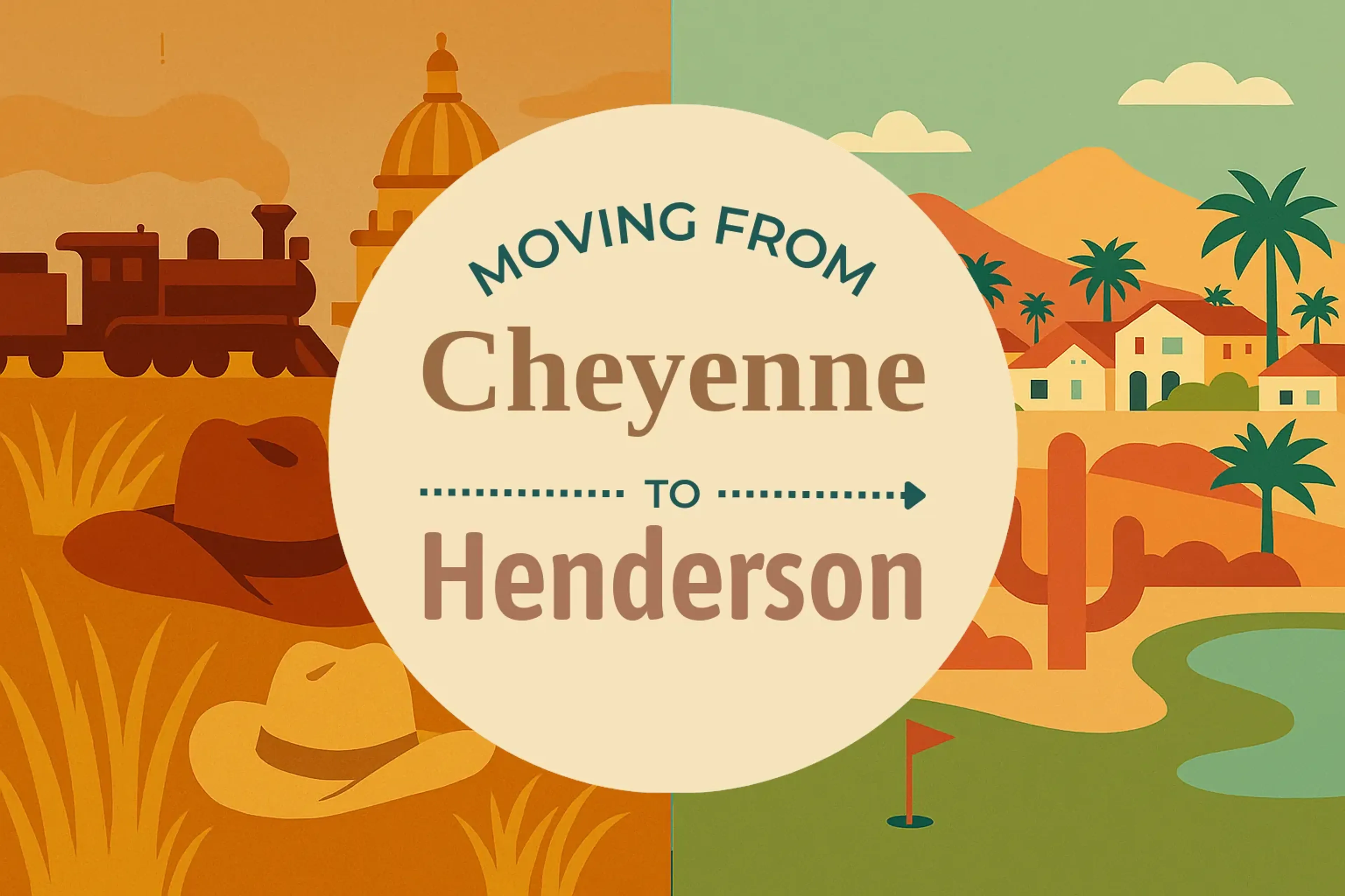 Side-by-side comparison of Cheyenne to Henderson moving companies