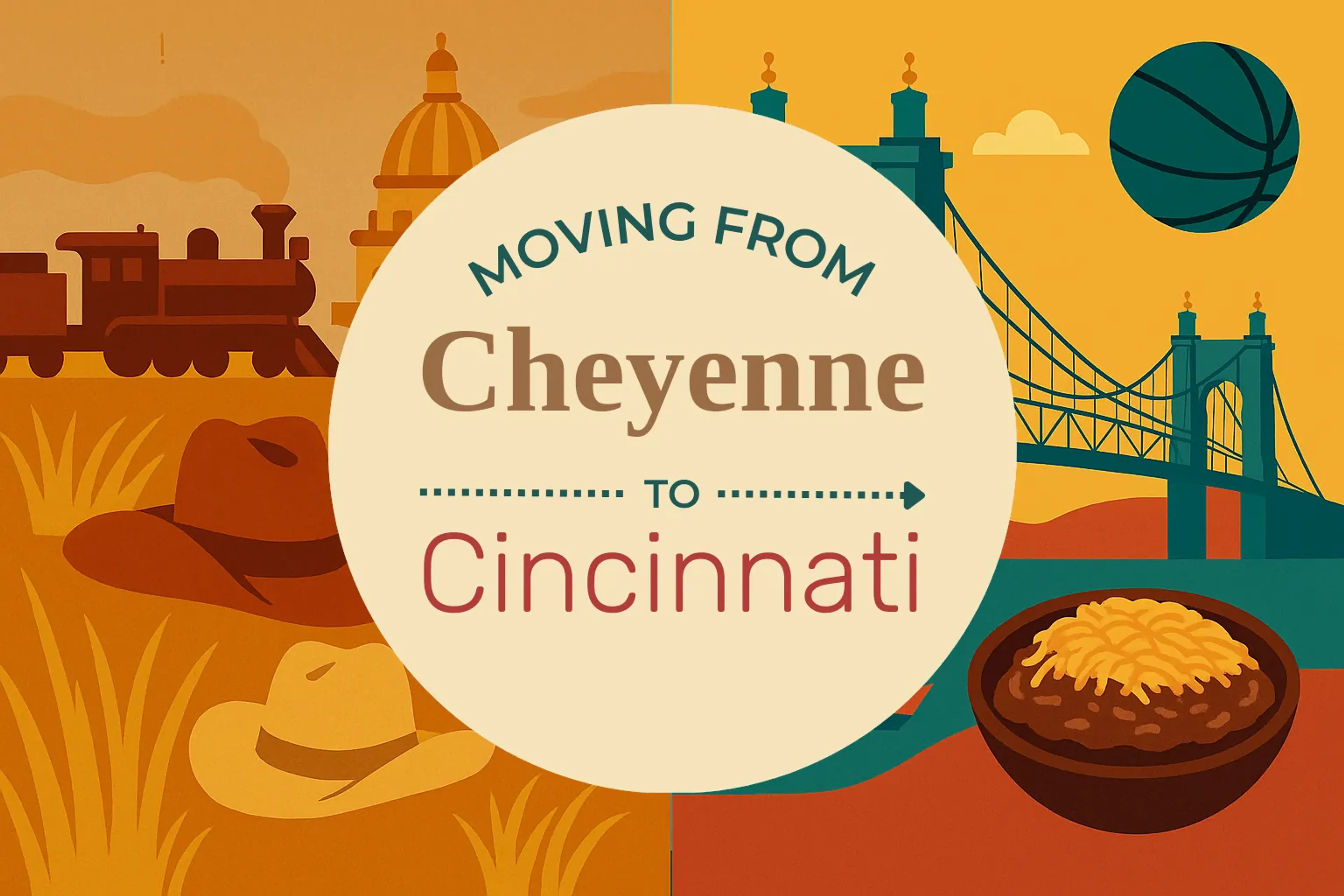 Side-by-side comparison of Cheyenne to Cincinnati moving companies