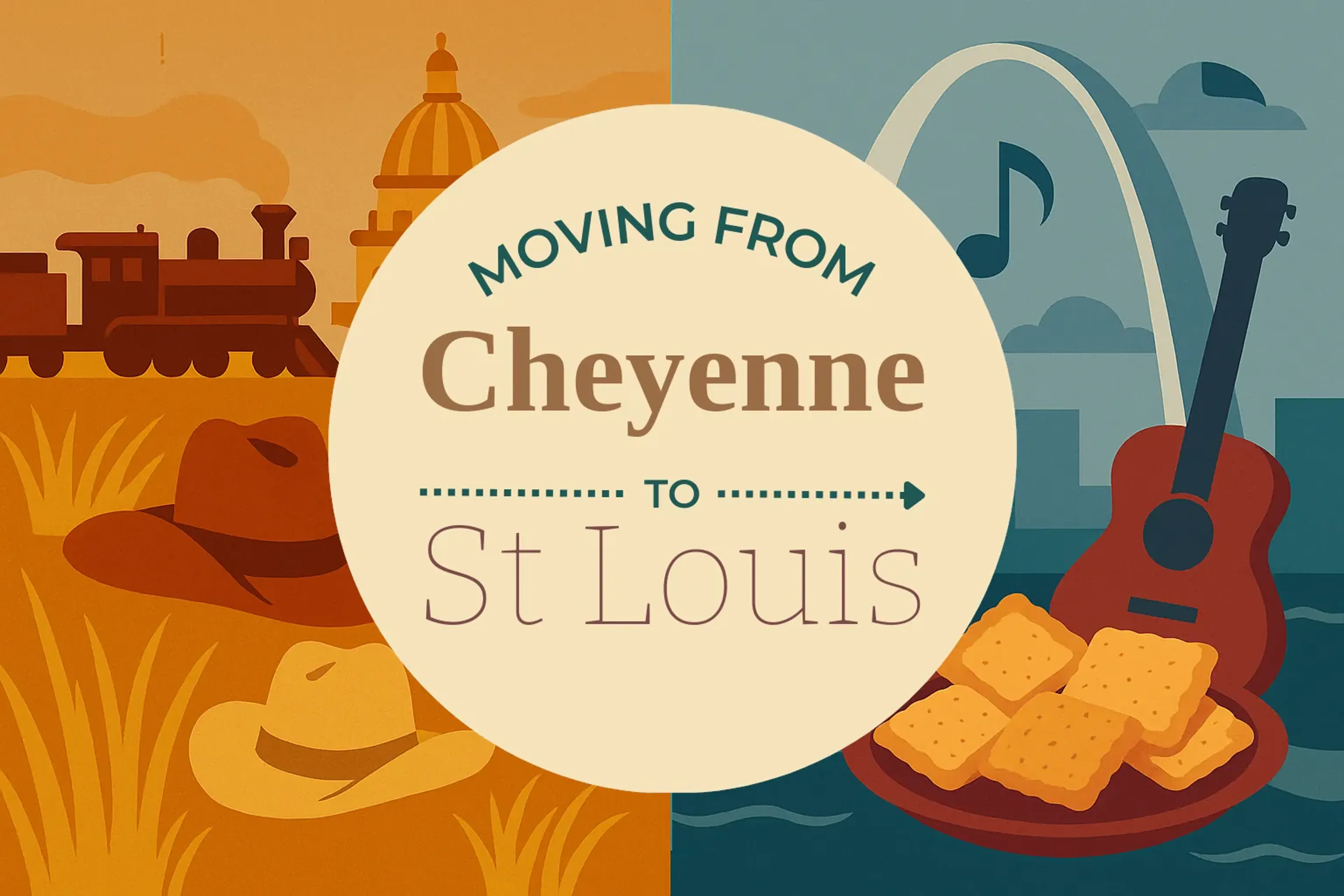 Side-by-side comparison of Cheyenne to St. Louis moving companies