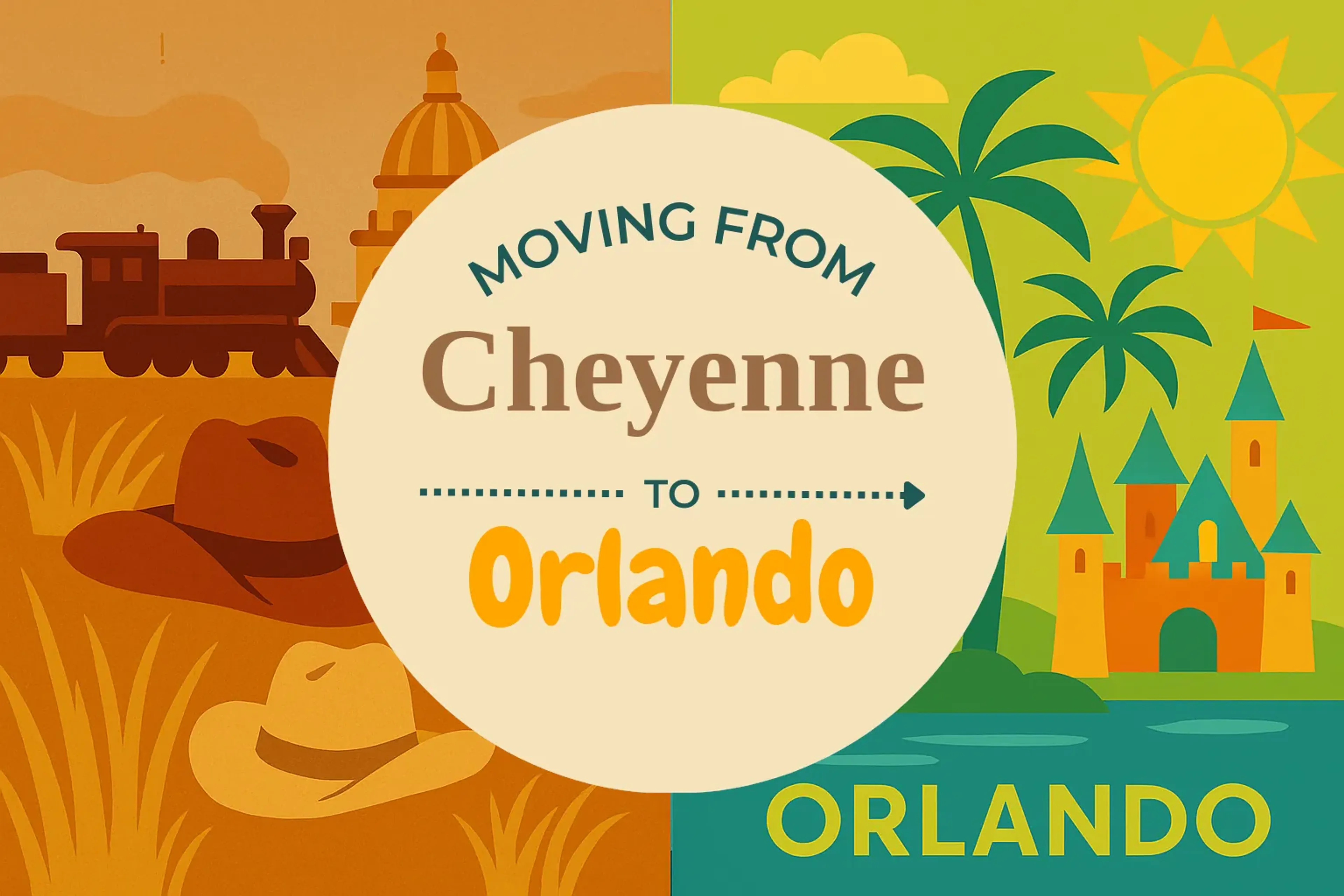 Side-by-side comparison of Cheyenne to Orlando moving companies
