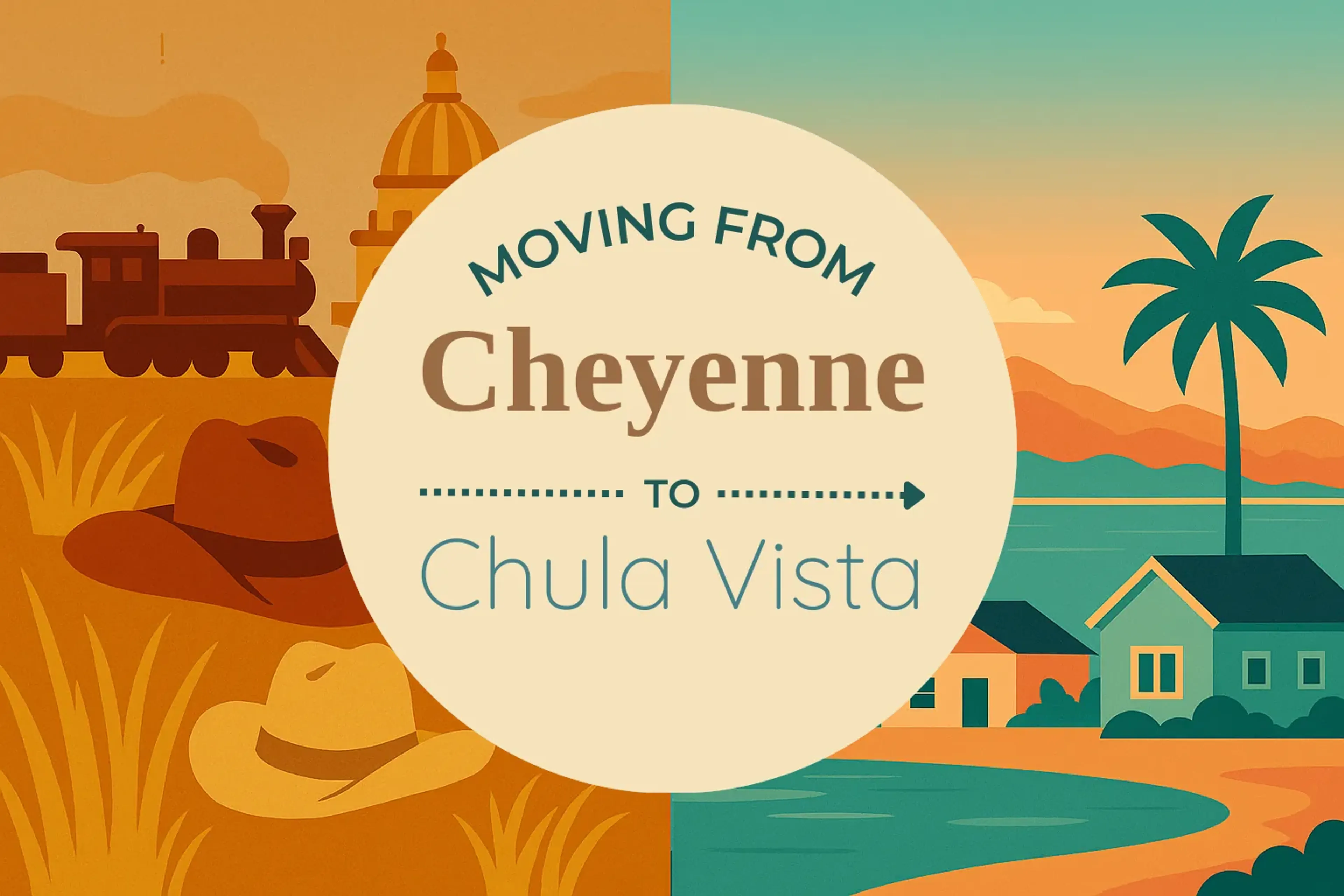 Side-by-side comparison of Cheyenne to Chula Vista moving companies