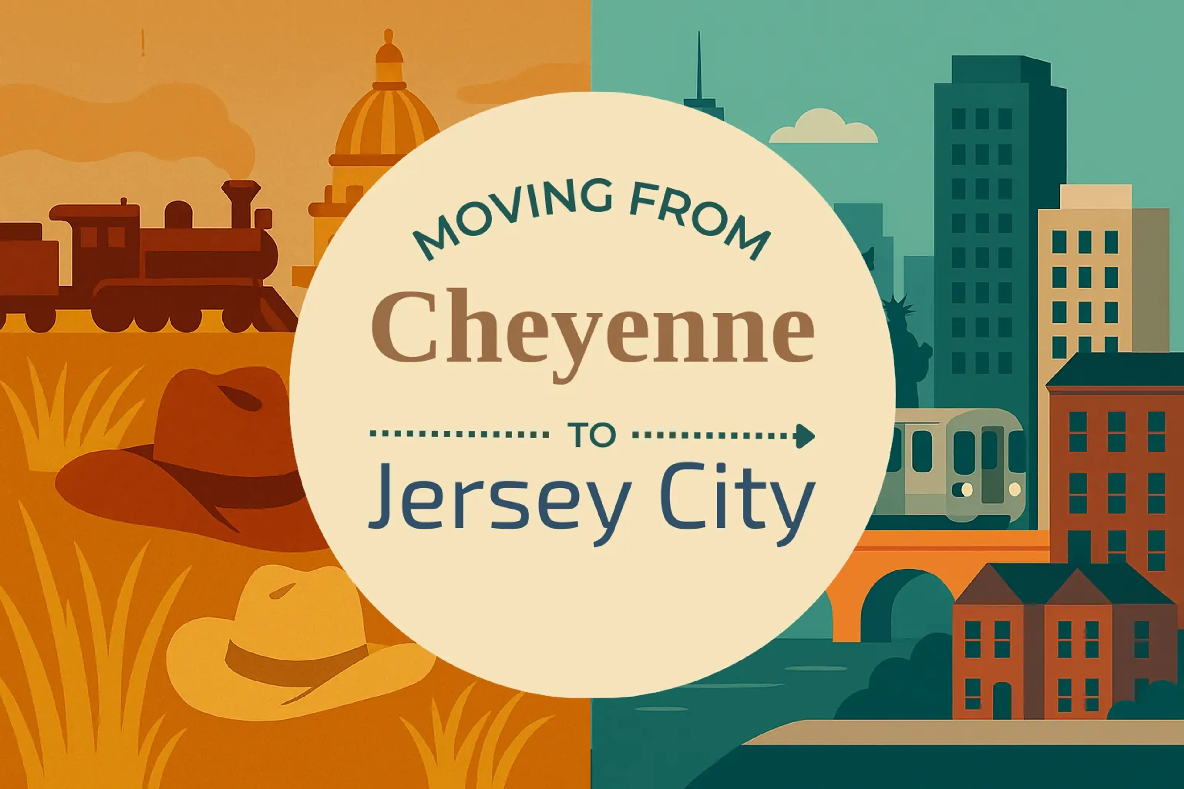 Side-by-side comparison of Cheyenne to Jersey City moving companies