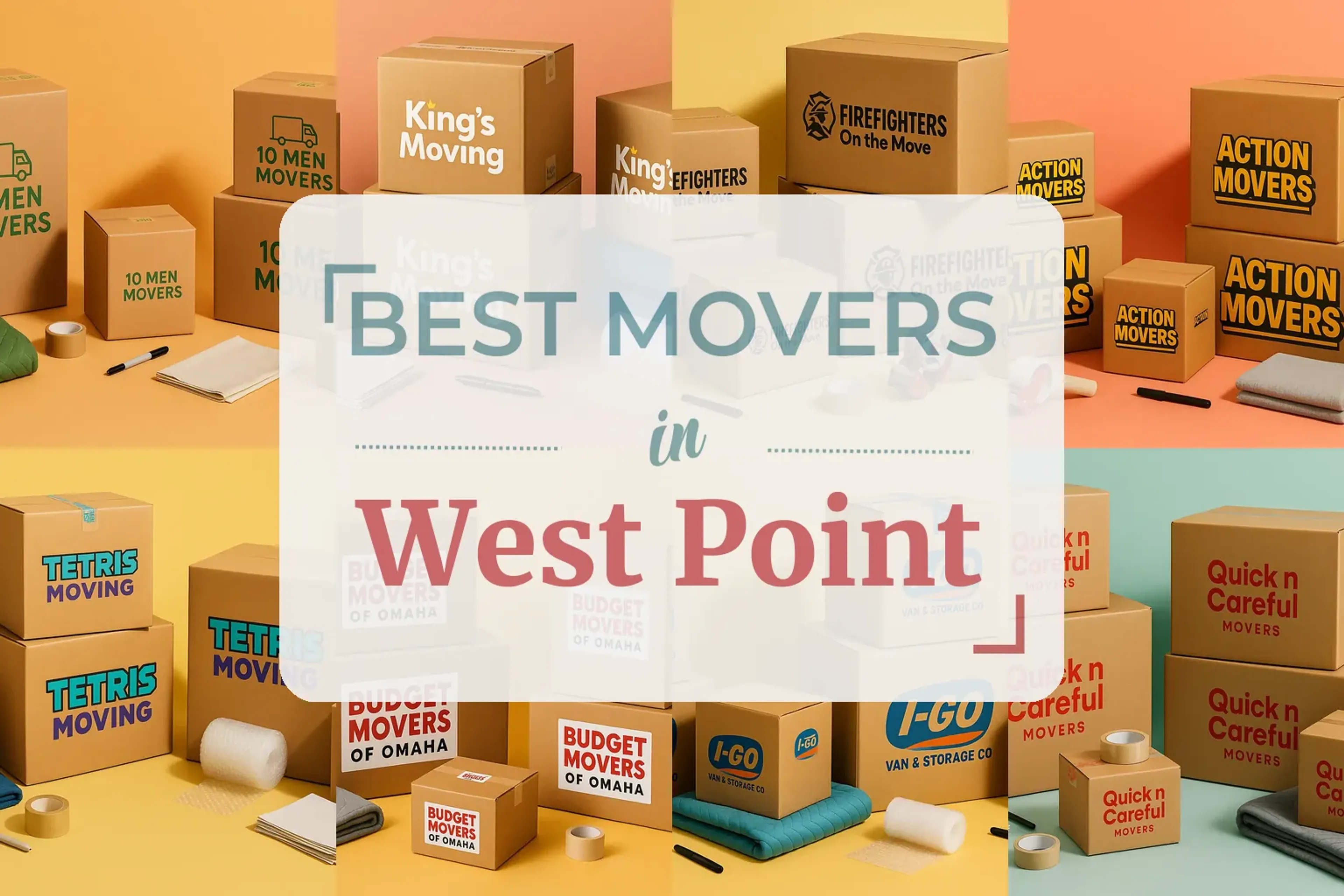 Side-by-side comparison of West Point moving companies
