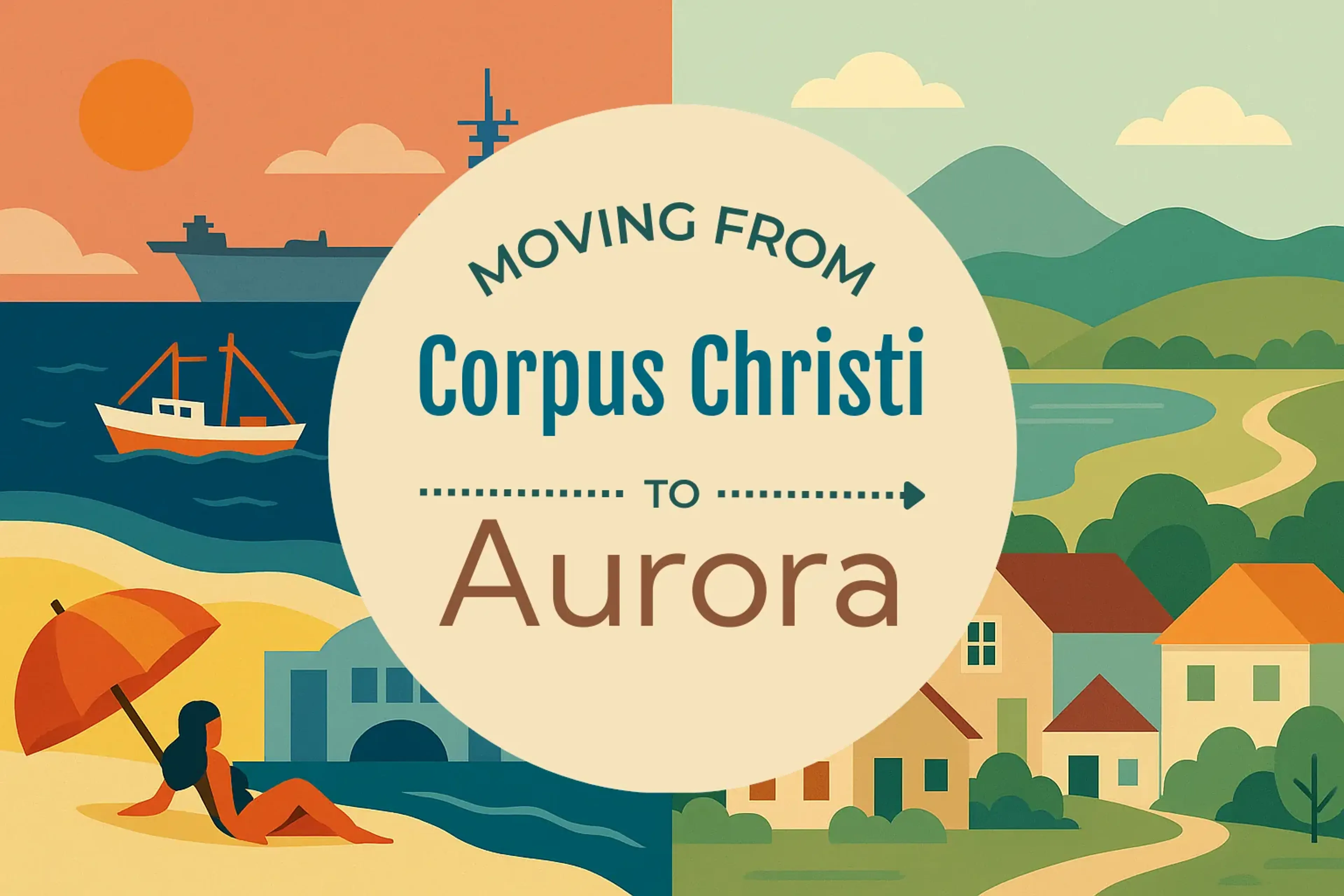 Side-by-side comparison of Corpus Christi to Aurora moving companies