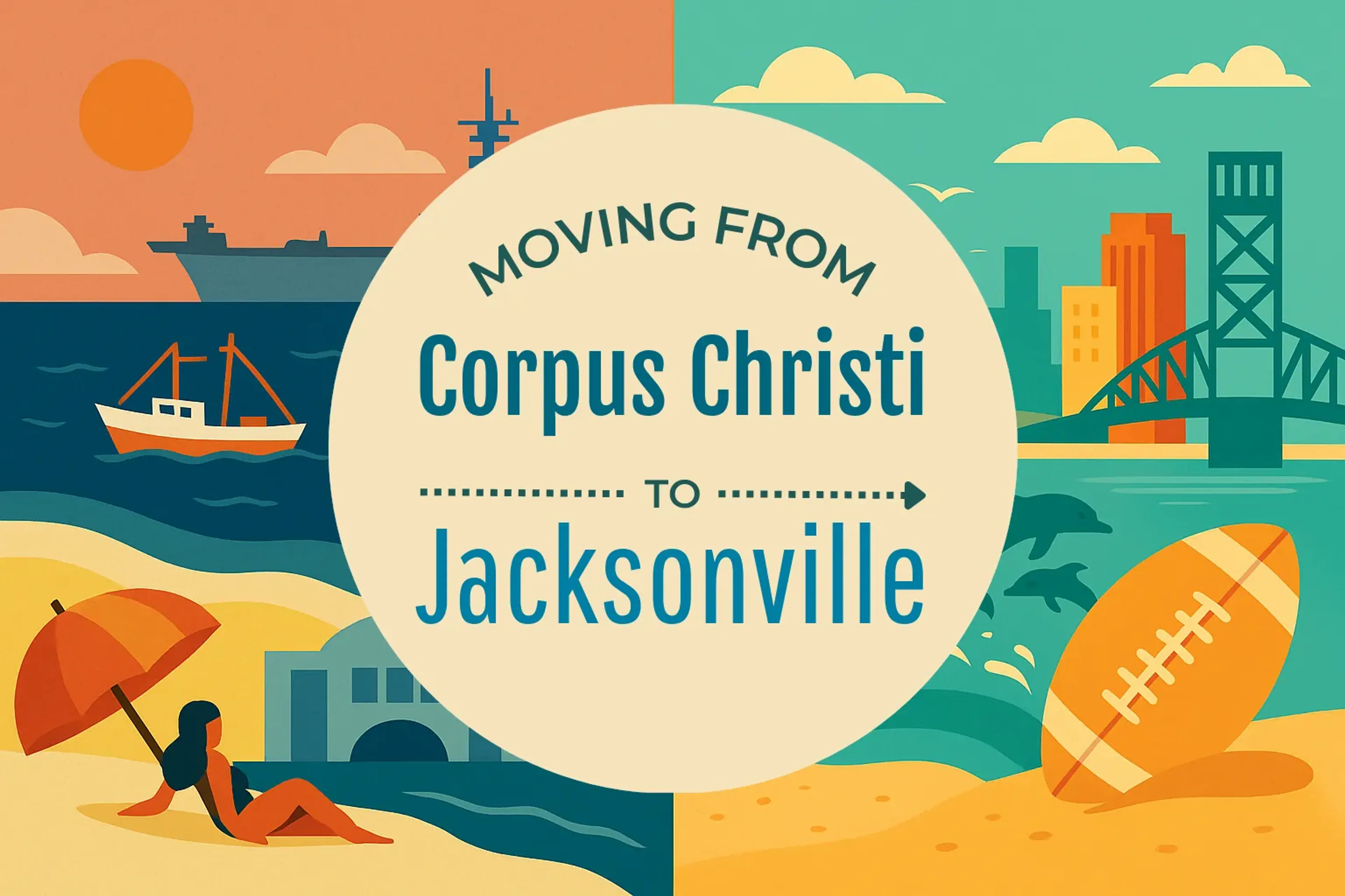 Side-by-side comparison of Corpus Christi to Jacksonville moving companies