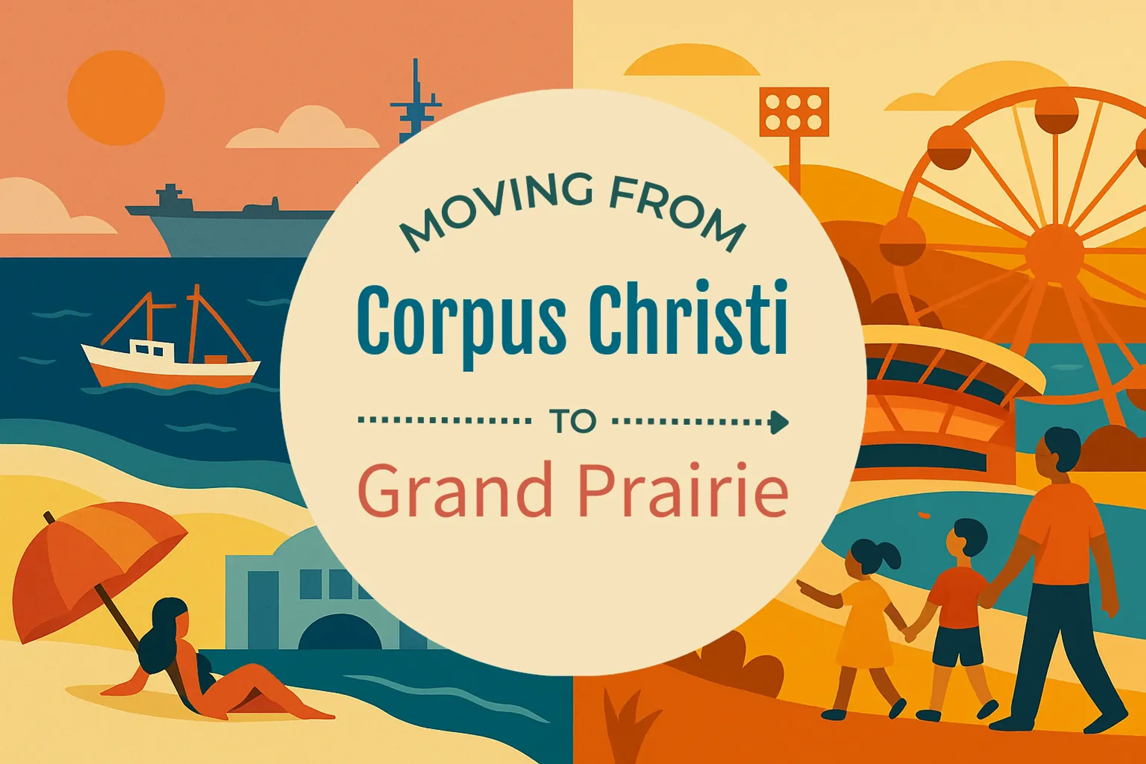 Side-by-side comparison of Corpus Christi to Grand Prairie moving companies